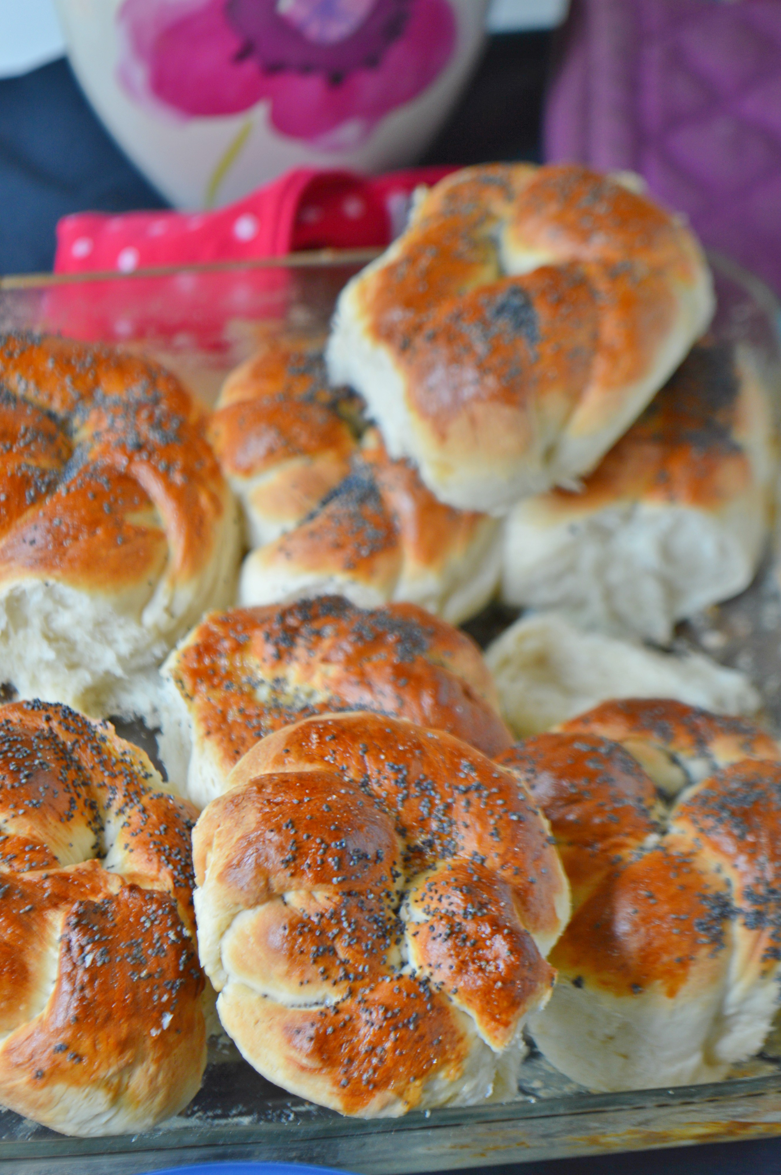 Poppy Seed Bread Knots