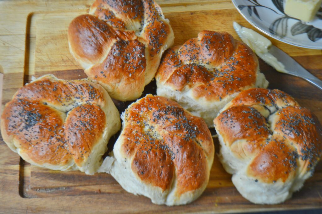 Poppy Seed Bread Knots