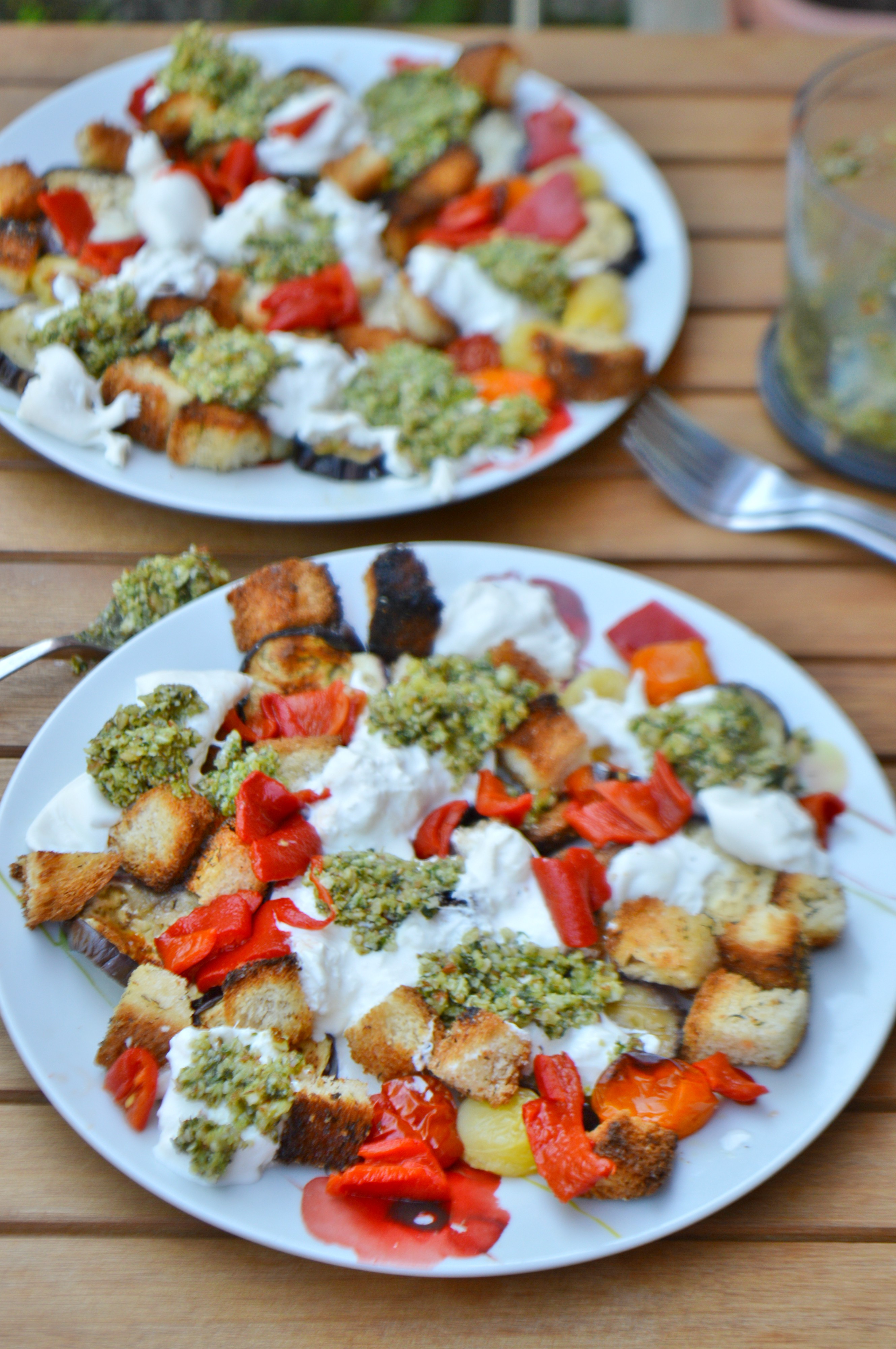 Panzanella Burrata Salad