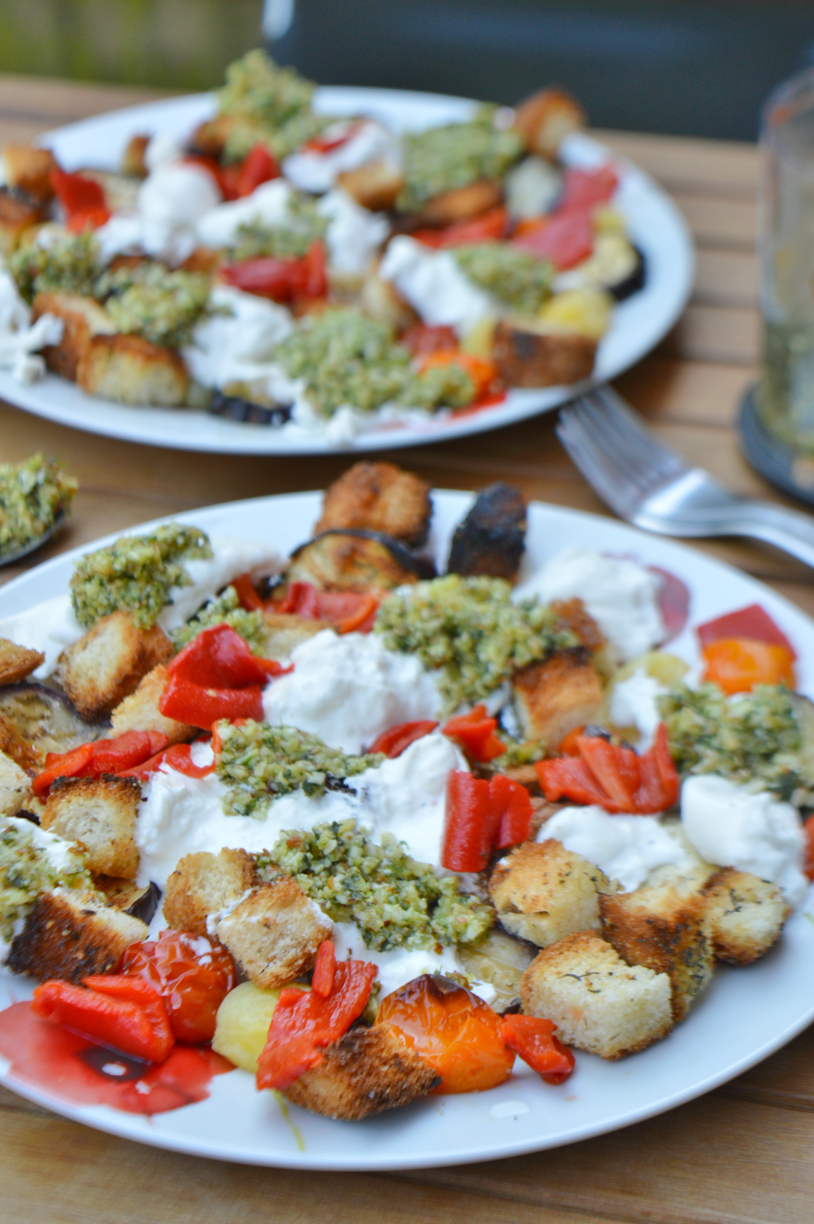 Panzanella Burrata Salad