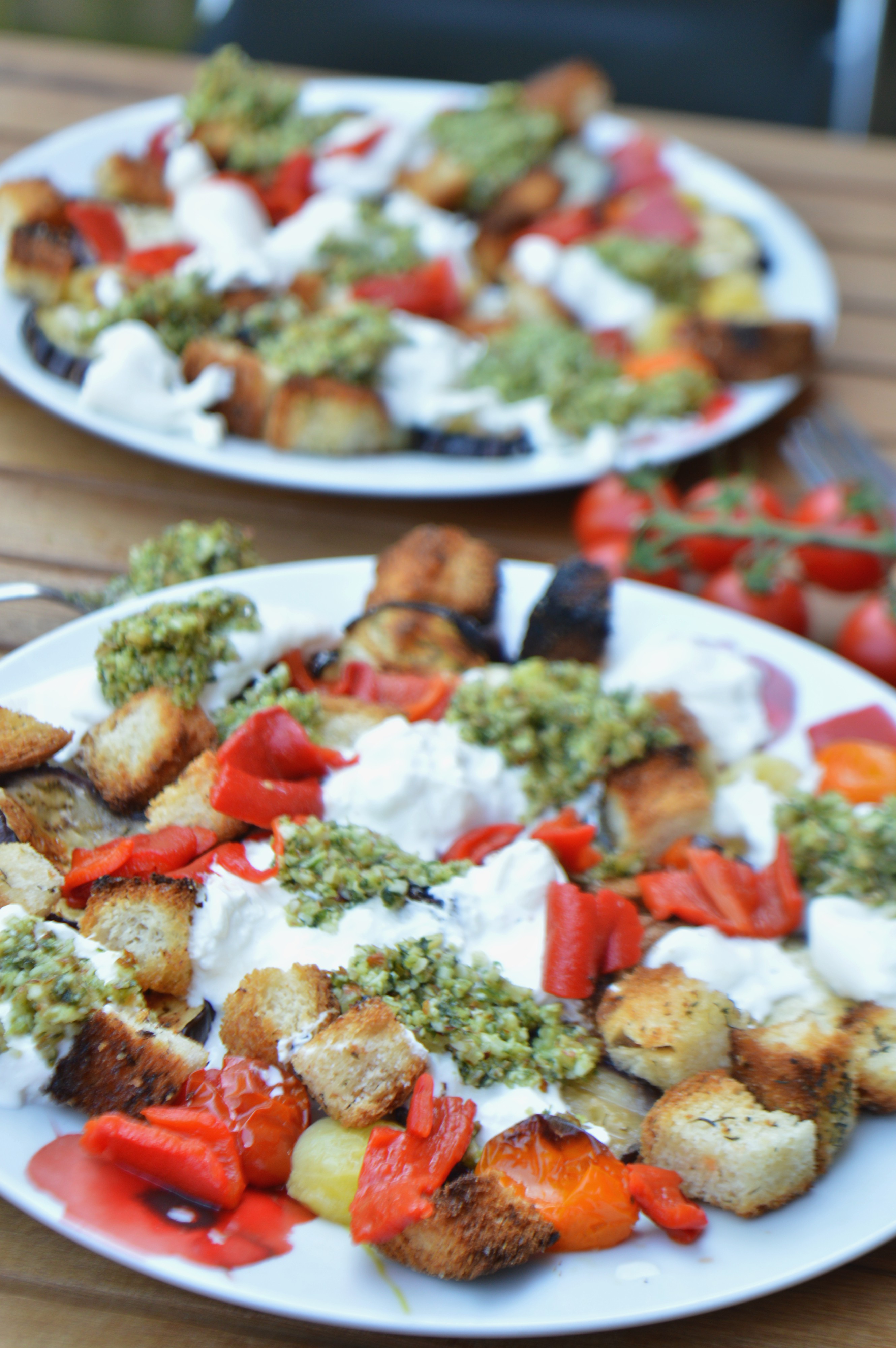 Panzanella Burrata Salad