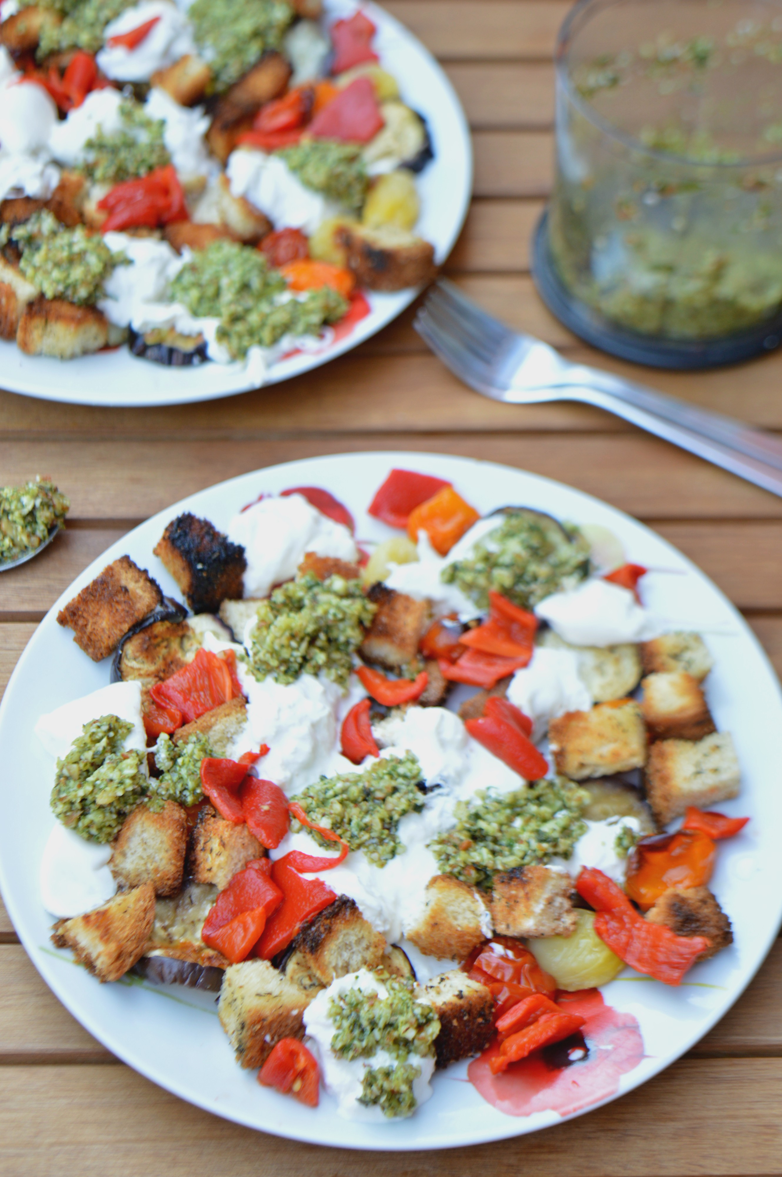 Panzanella Burrata Salad