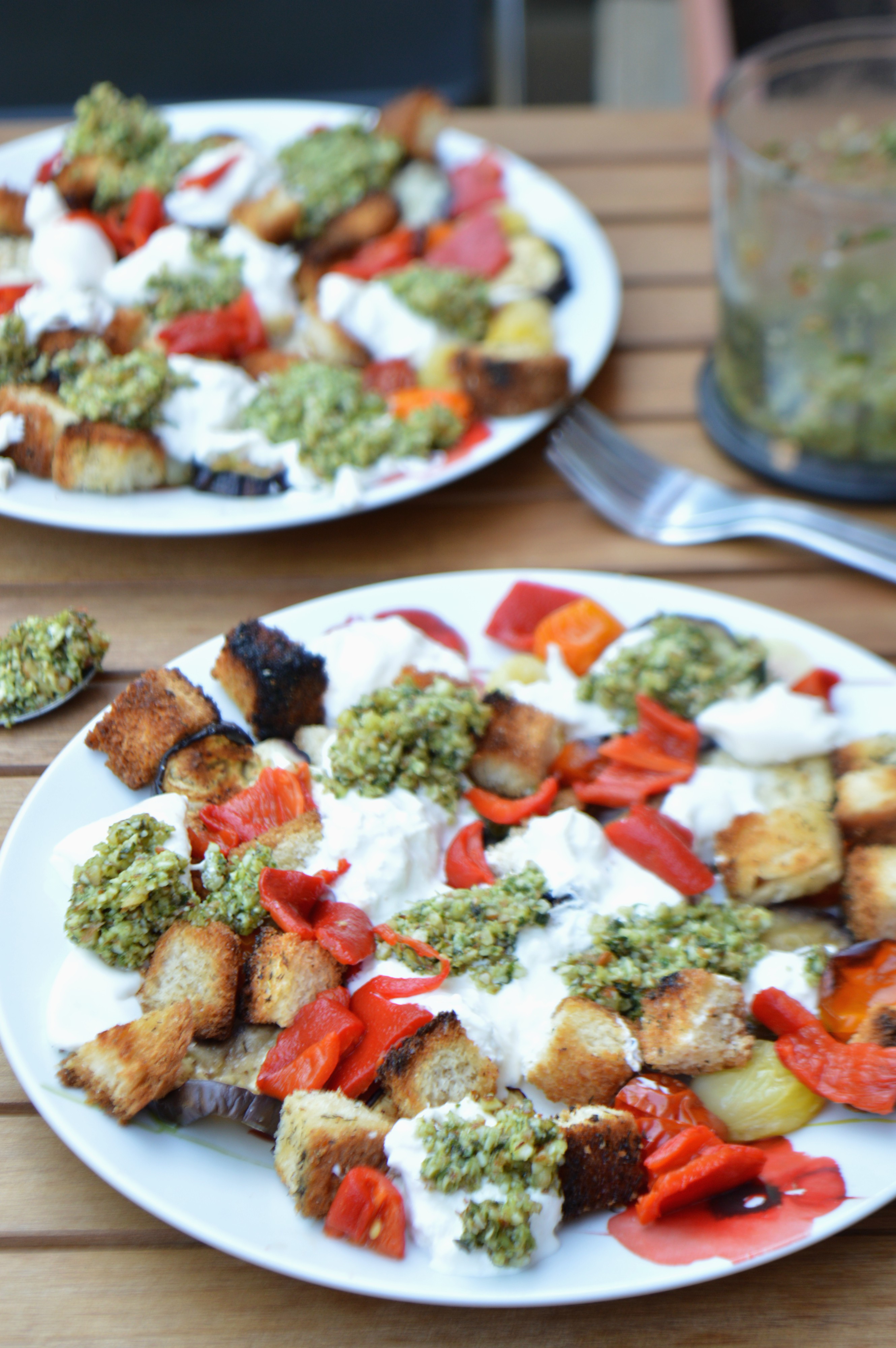 Panzanella Burrata Salad