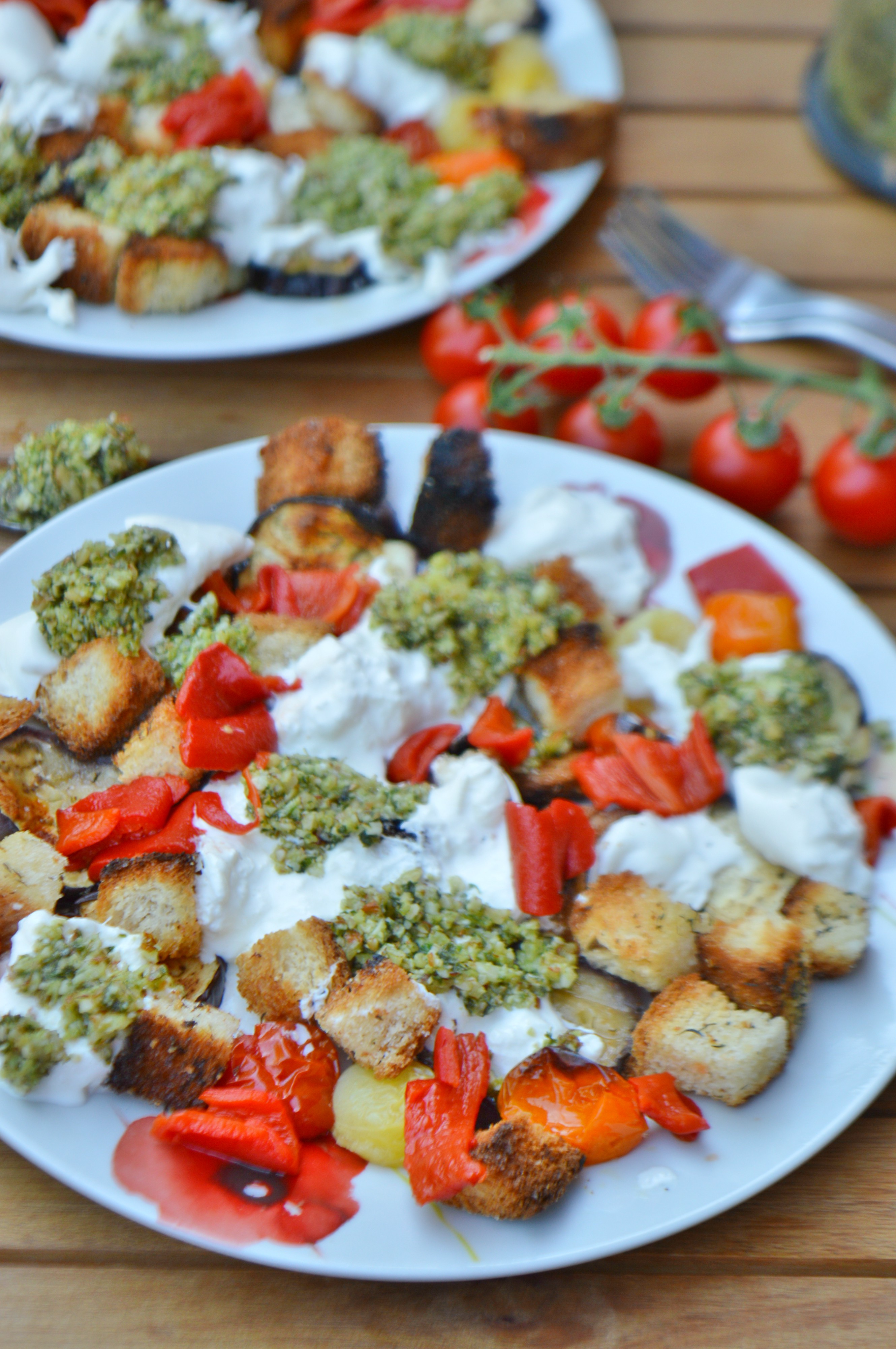 Panzanella Burrata Salad