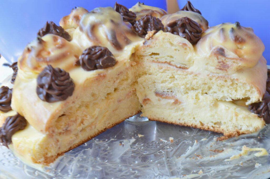 Profiterole Birthday Cake