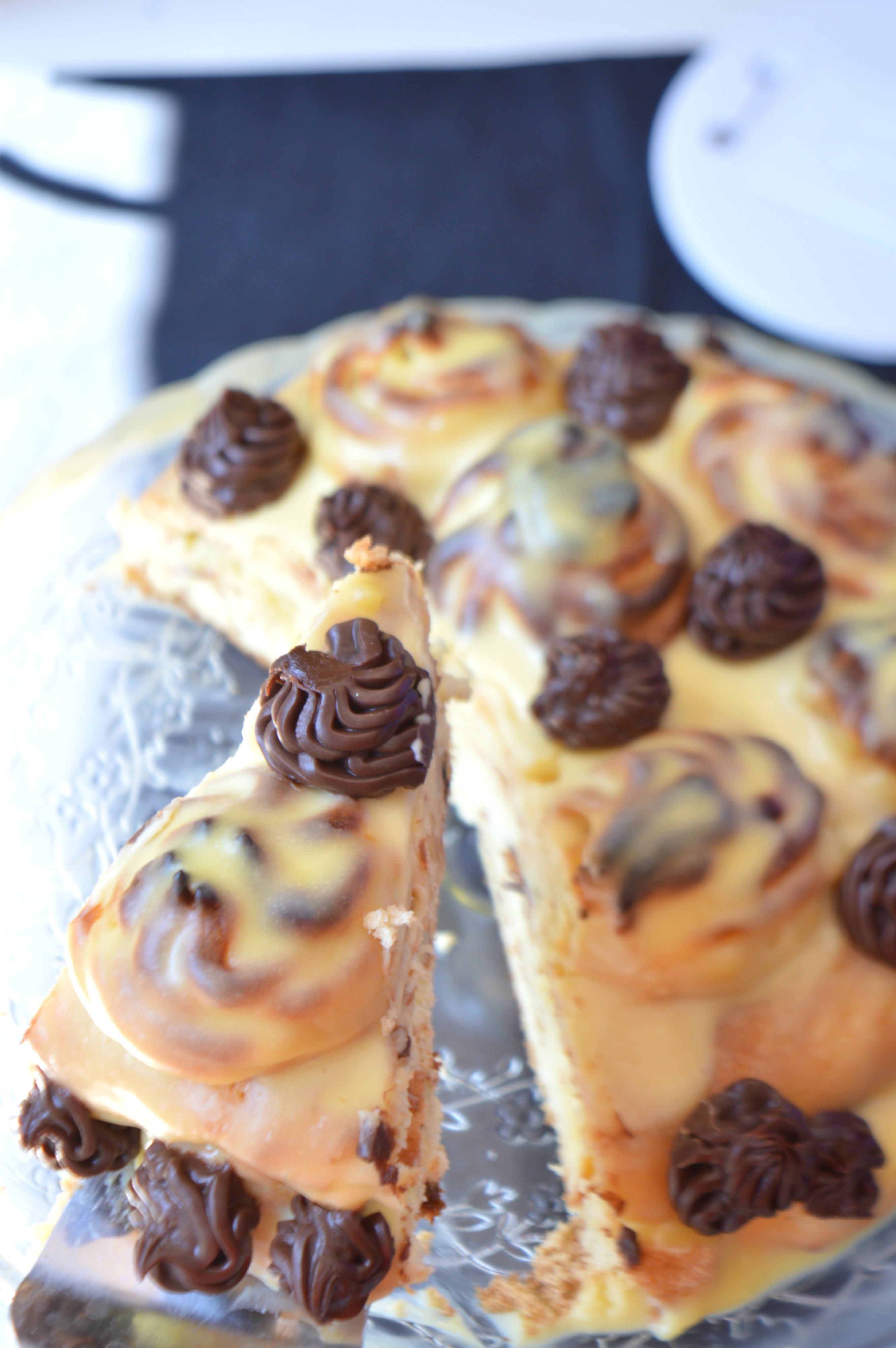 Profiterole Birthday Cake