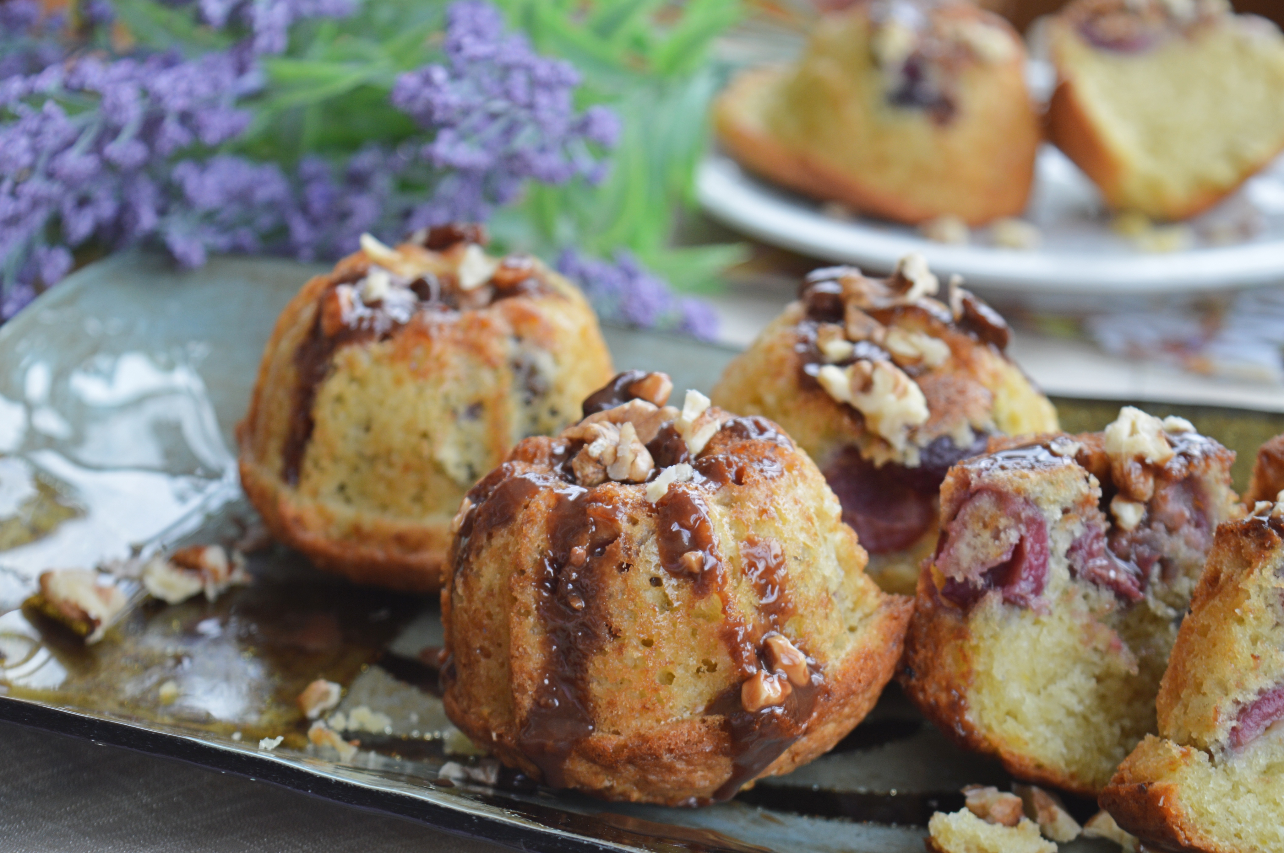 Cherry Walnut Muffins