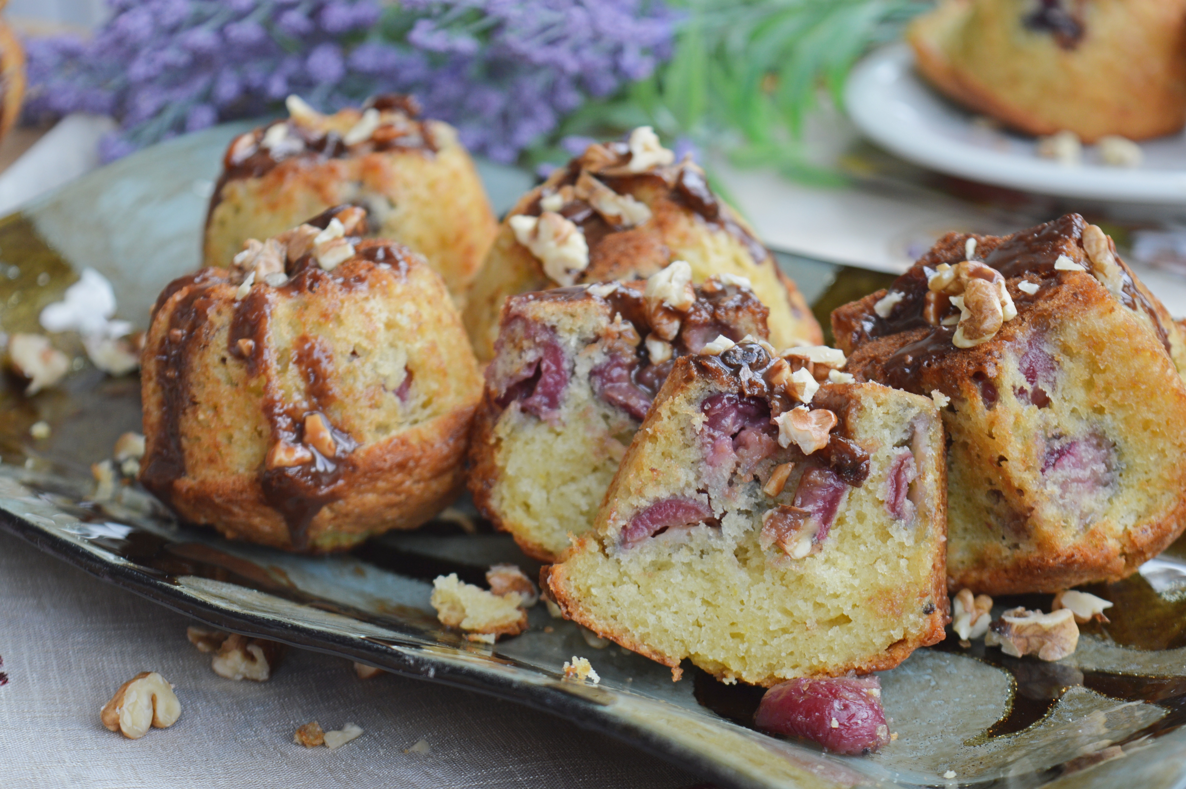 Cherry Walnut Muffins