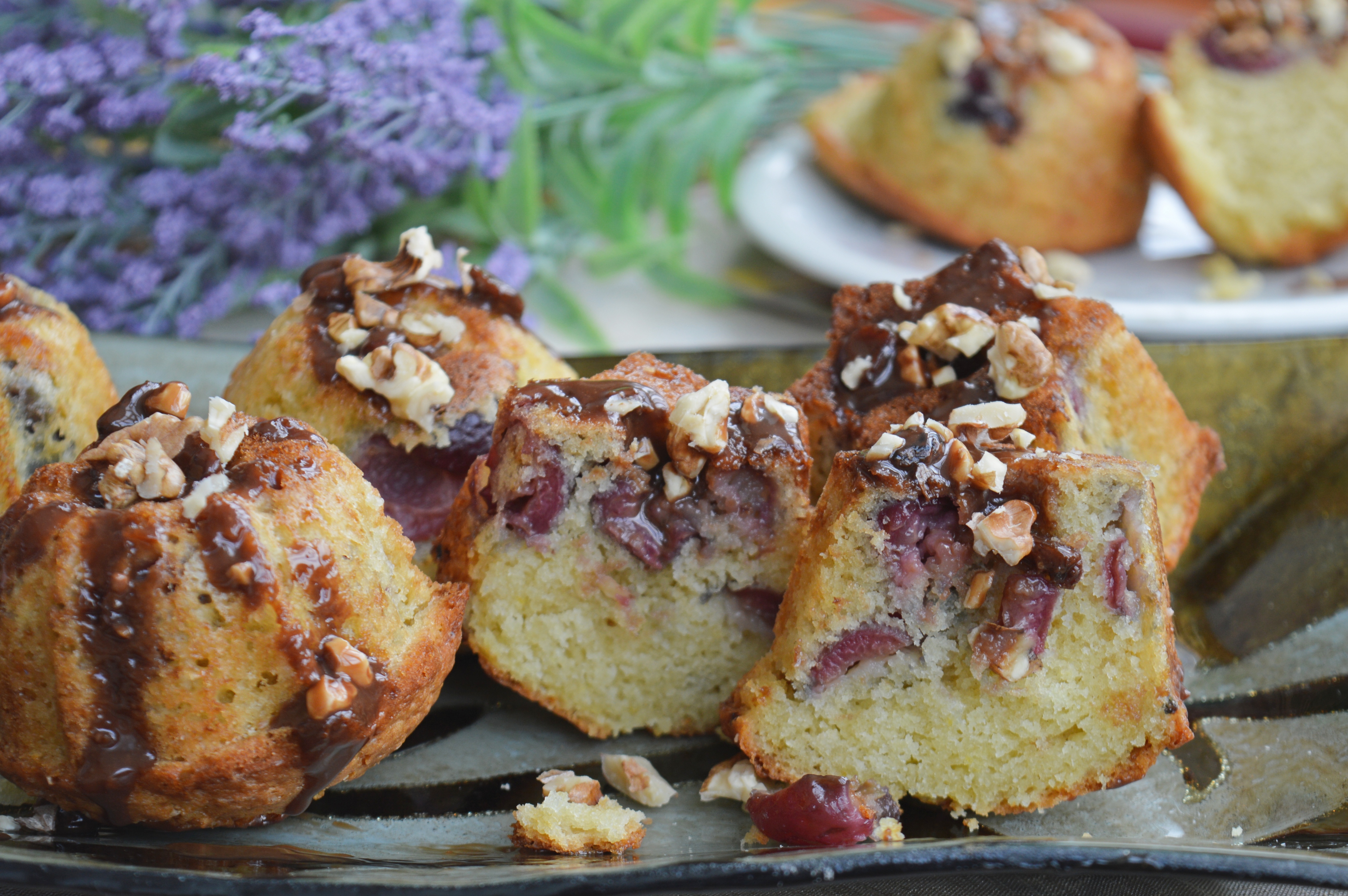 Cherry Walnut Muffins