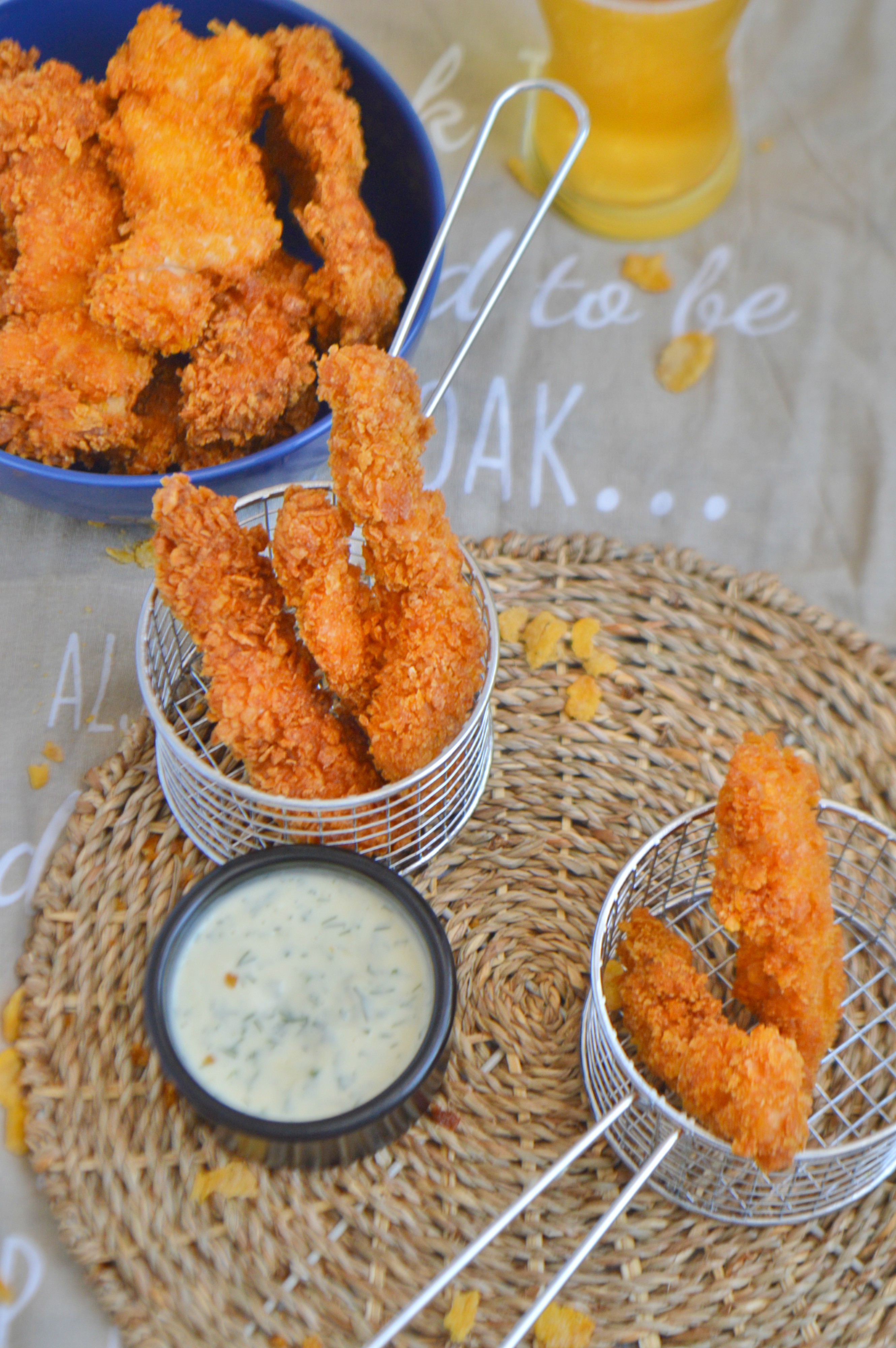 Crispy Cornflake Chicken Strips