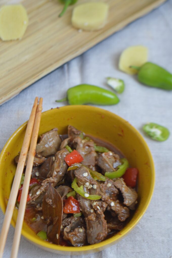 Asian Style Chicken Gizzards