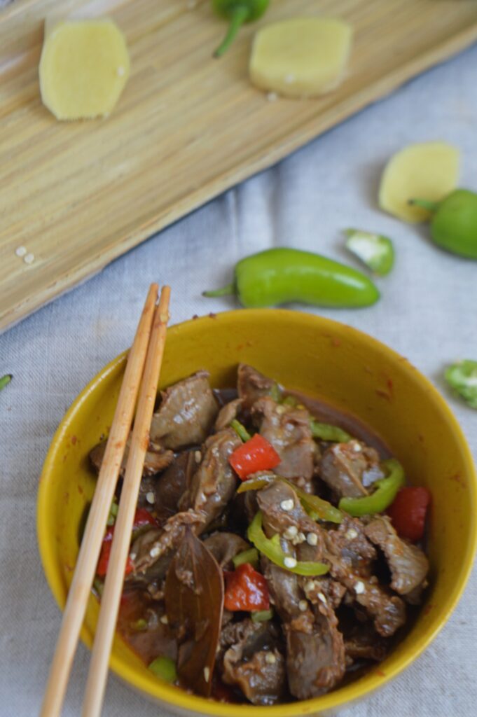 Asian Style Chicken Gizzards