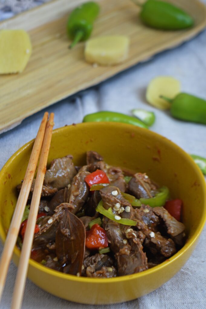 Asian Style Chicken Gizzards