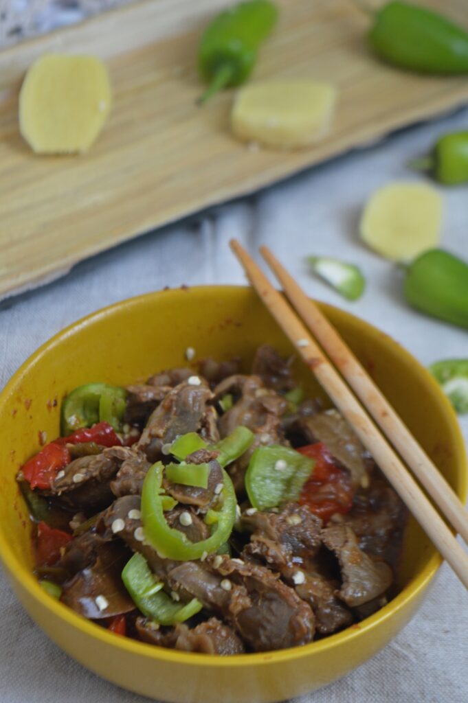 Asian Style Chicken Gizzards