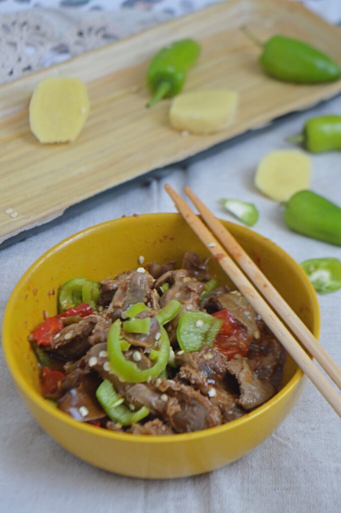 Asian Style Chicken Gizzards