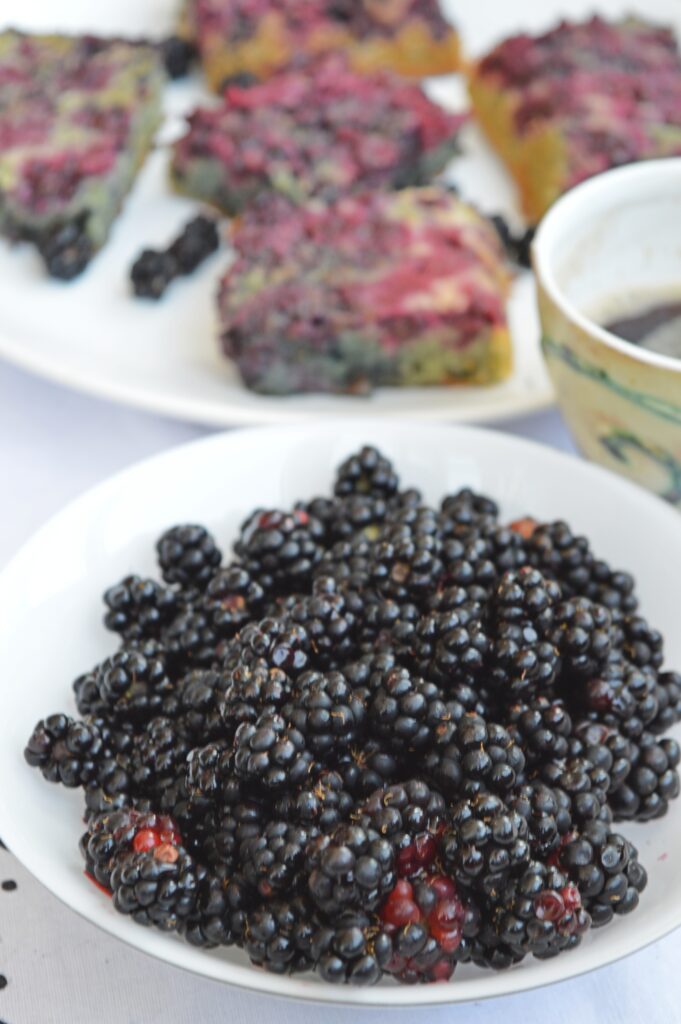 Easy Blackberry Traybake