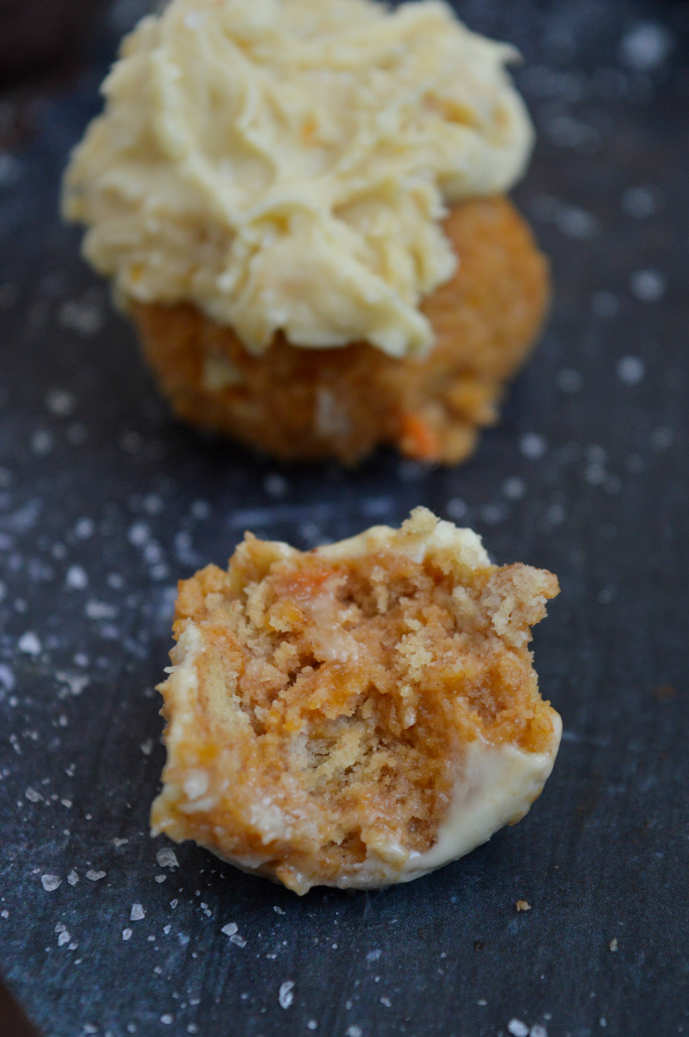 Salted Dark Chocolate Pumpkin Truffles