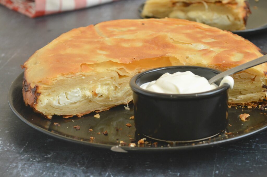 Feta Pie with Homemade Filo Pastry