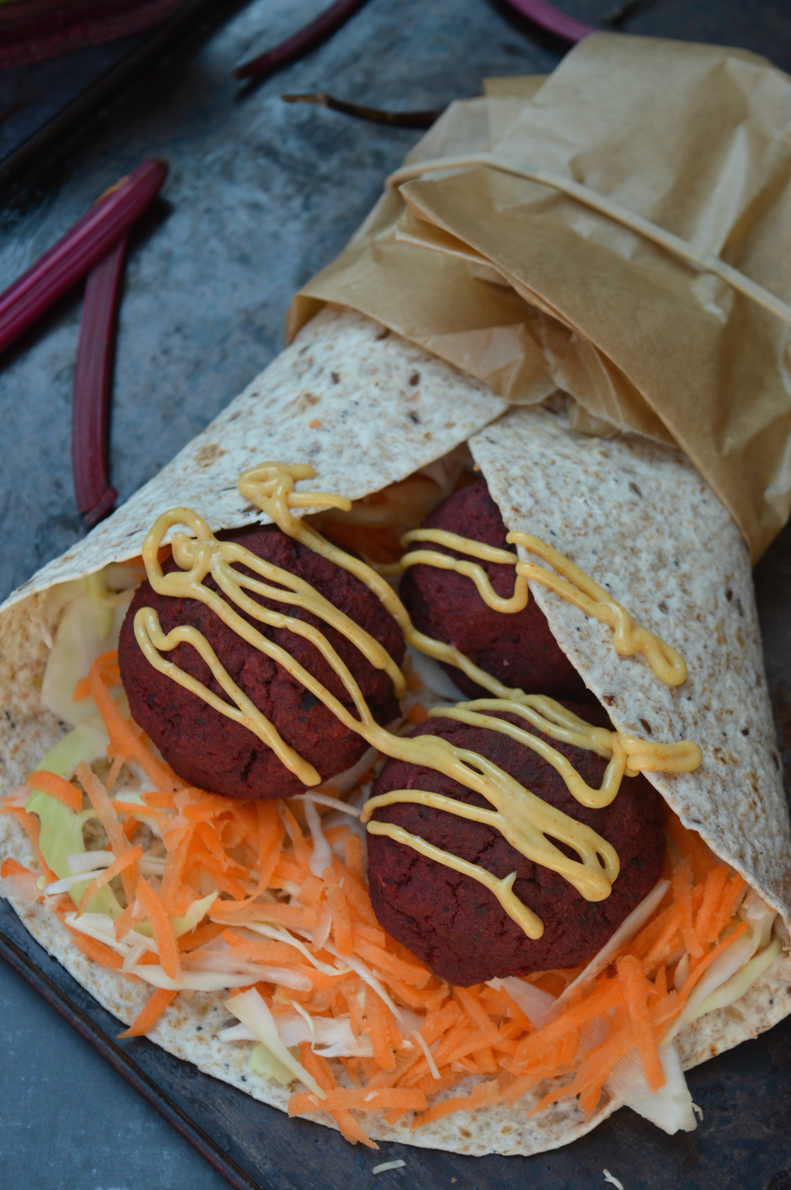 Oven-baked Beetroot Falafel