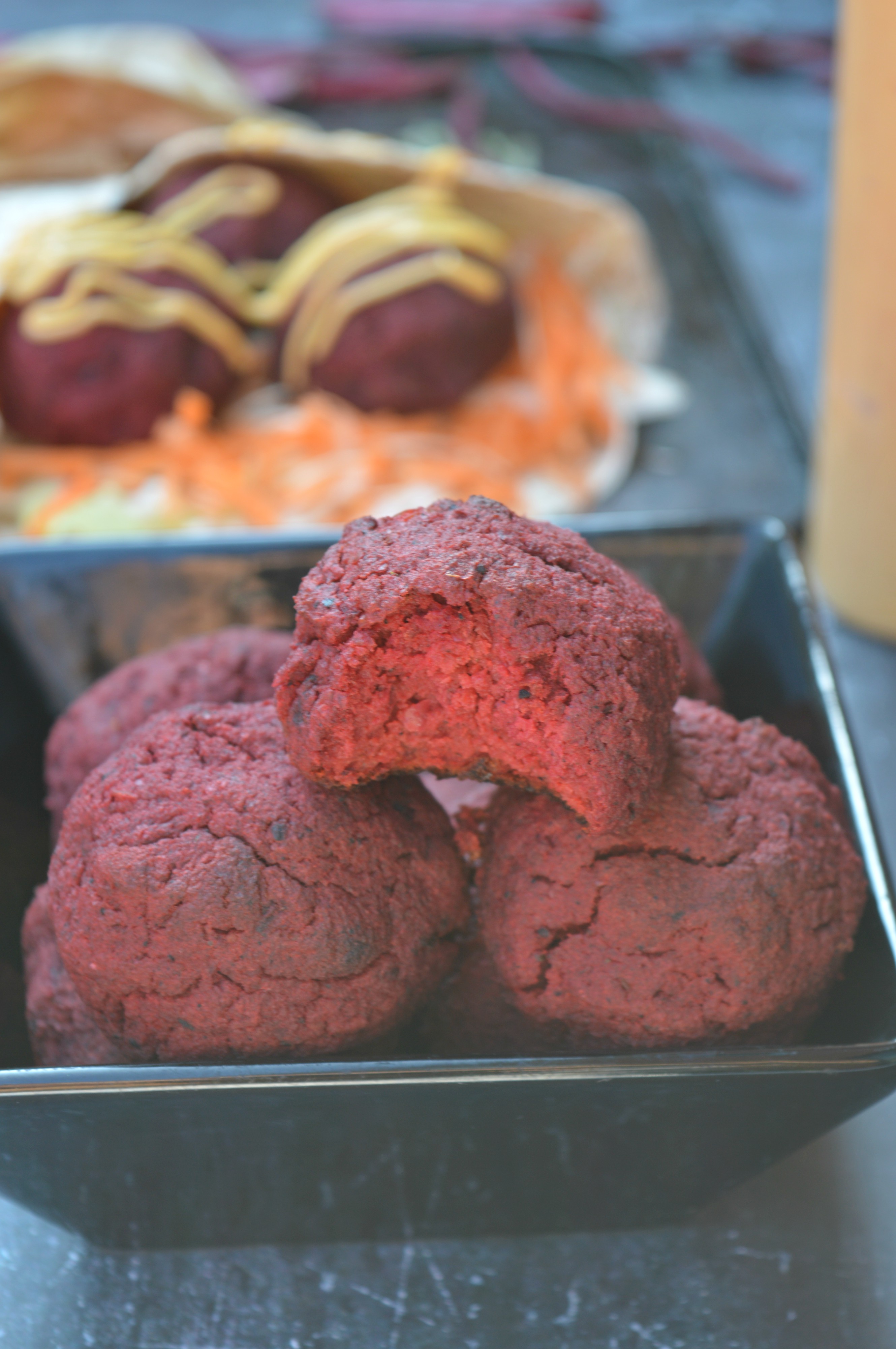 Oven-baked Beetroot Falafel