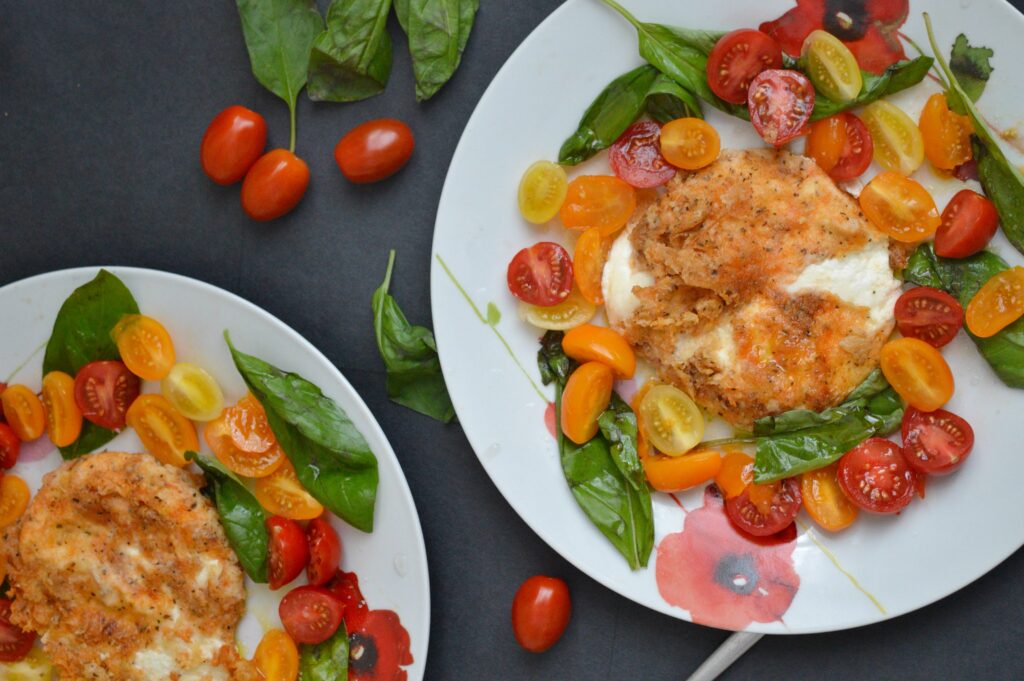 Deep-fried Burrata Salad
