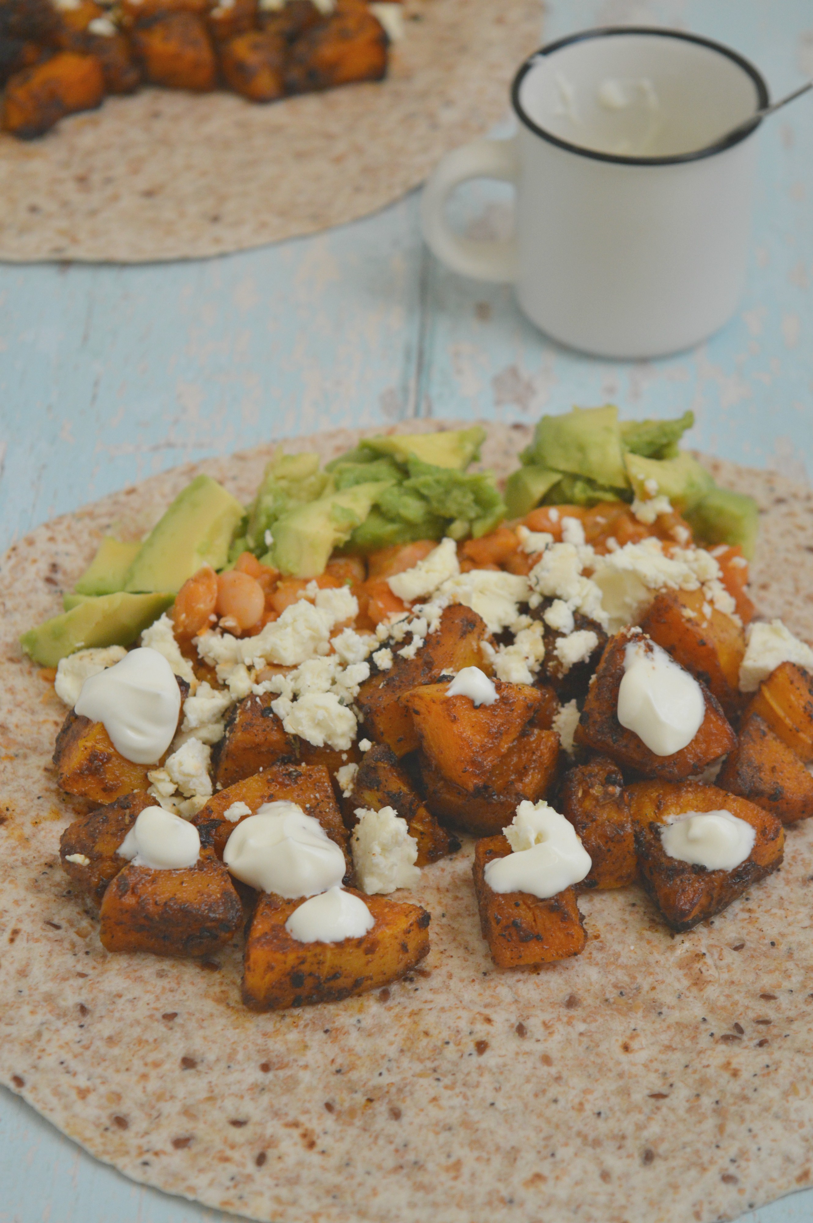 Harissa Roasted Pumpkin Burrito