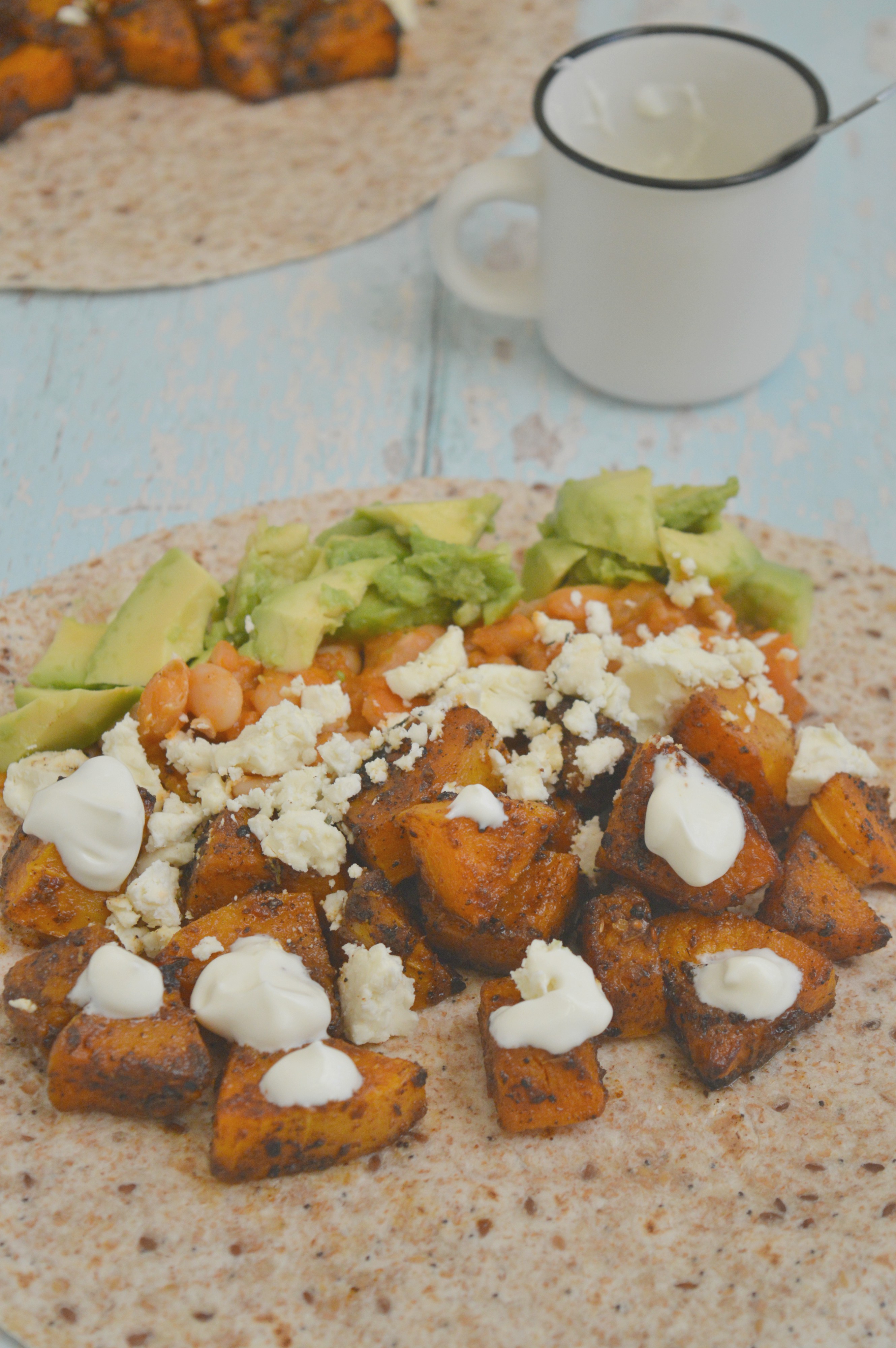 Harissa Roasted Pumpkin Burrito