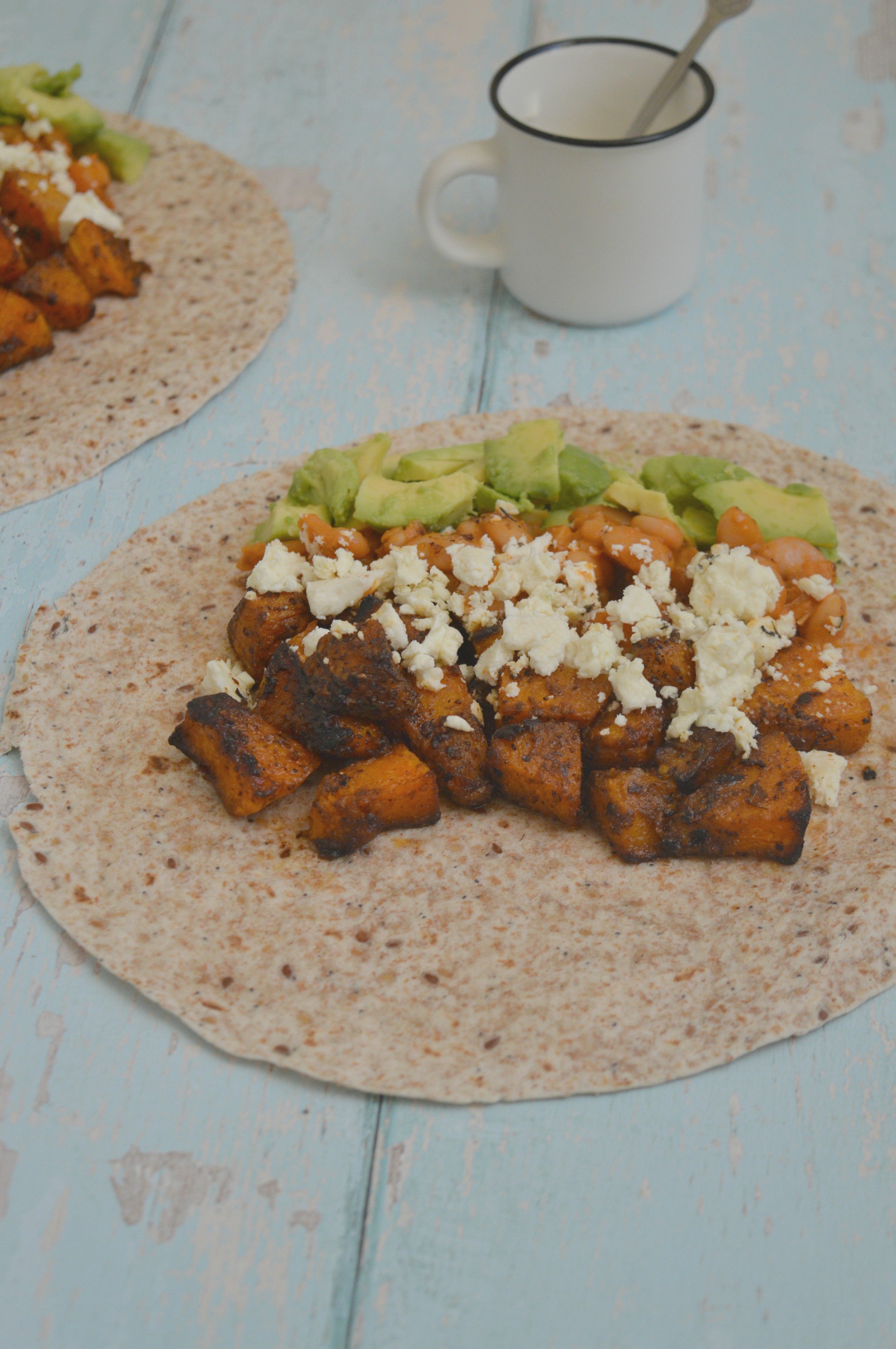 Harissa Roasted Pumpkin Burrito