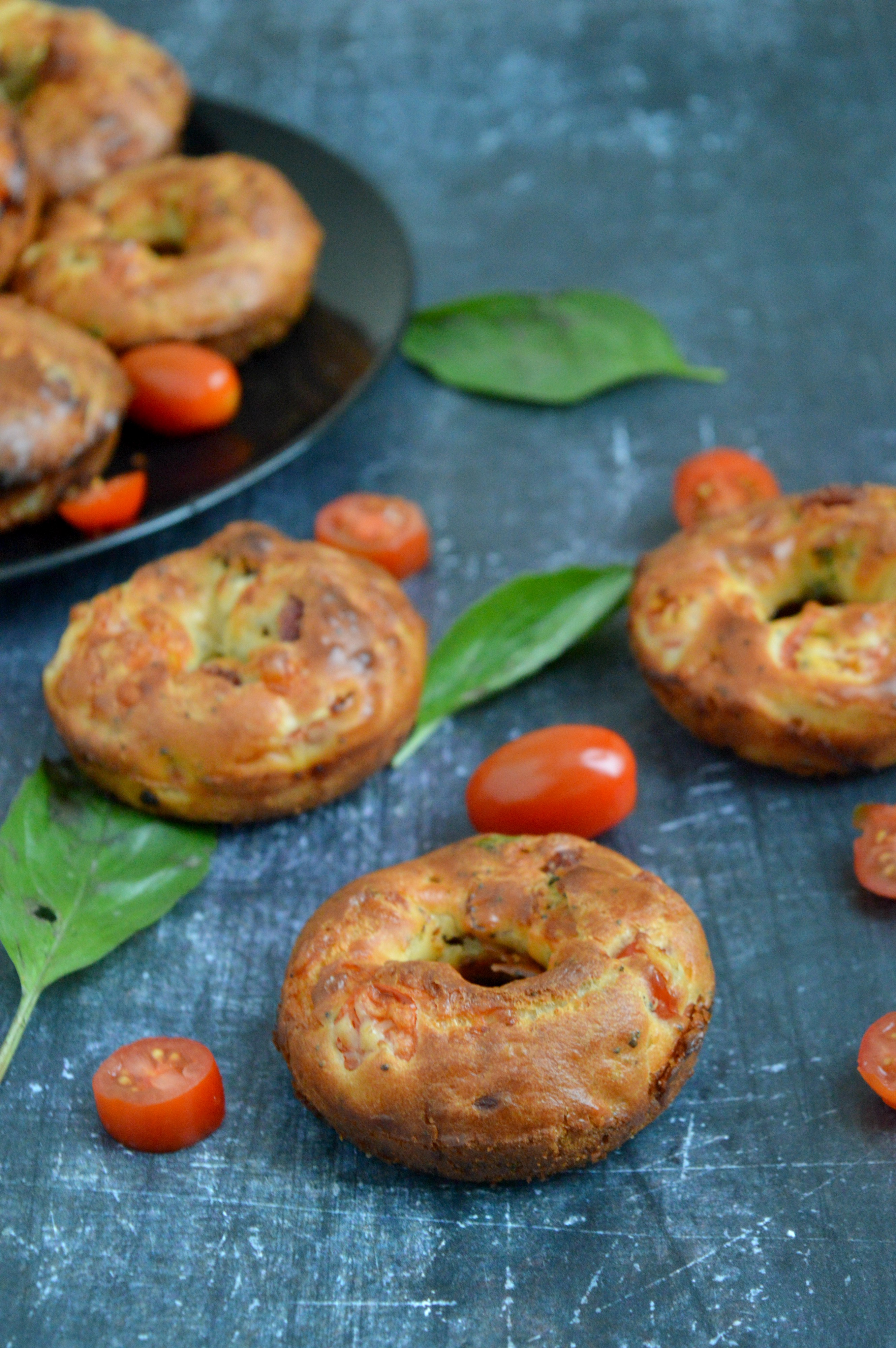 Baked Pepperoni Cheese Donuts