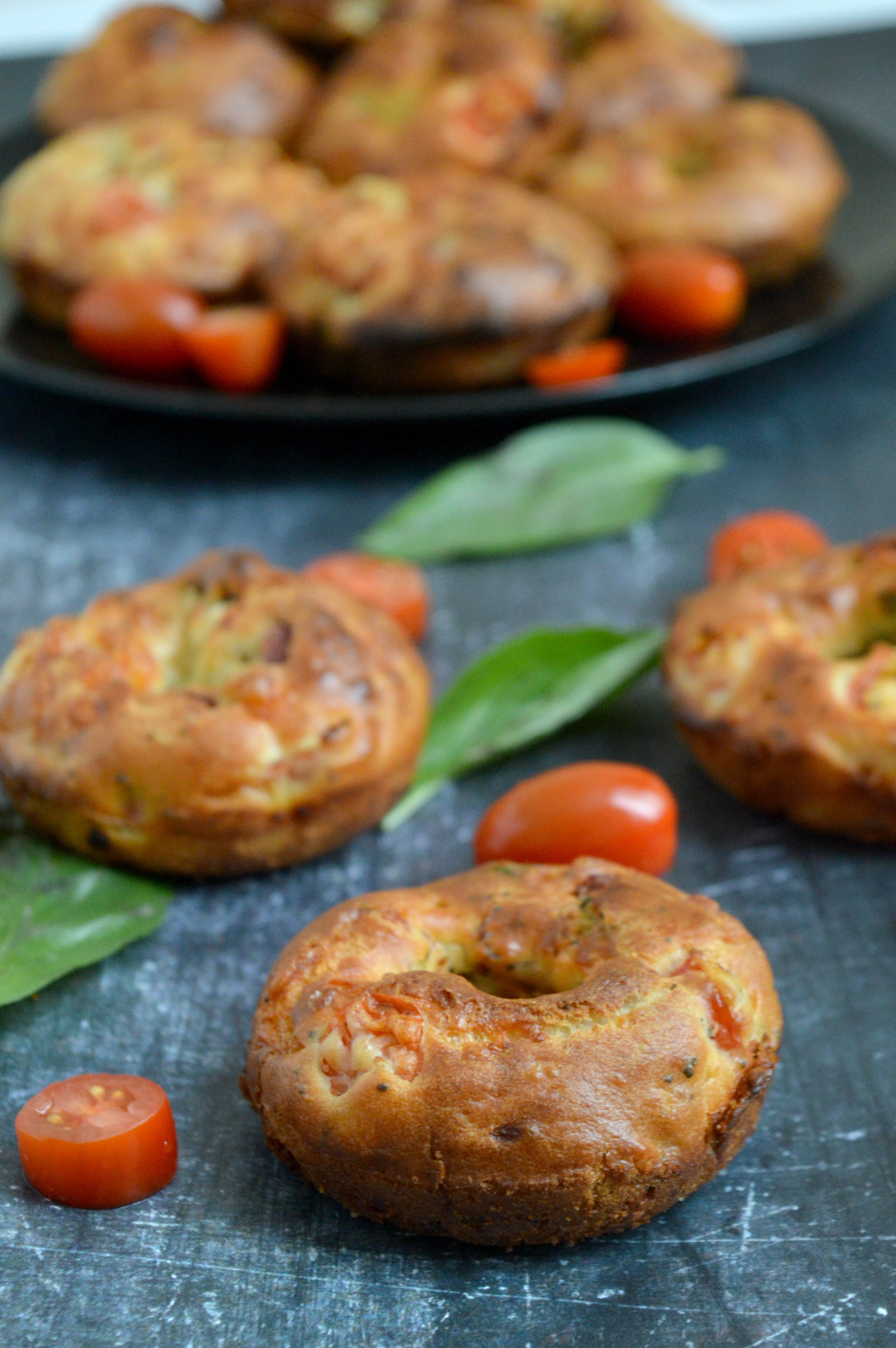 Baked Pepperoni Cheese Donuts