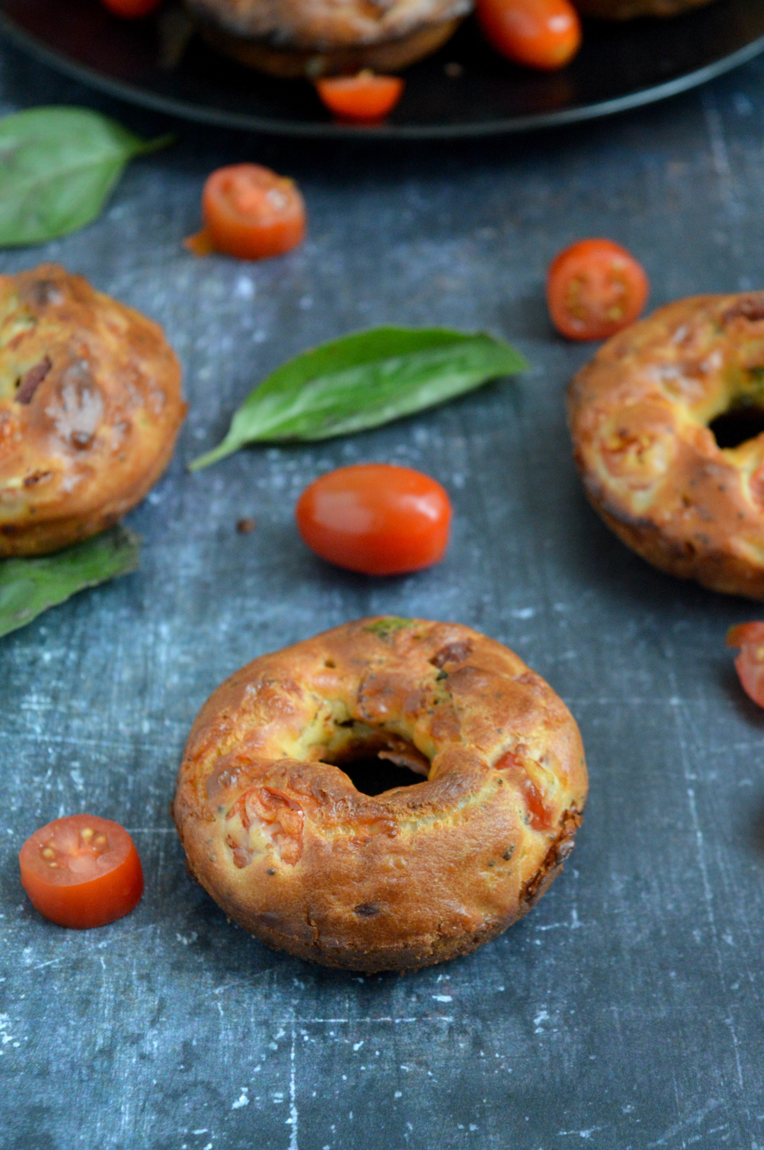 Baked Pepperoni Cheese Donuts