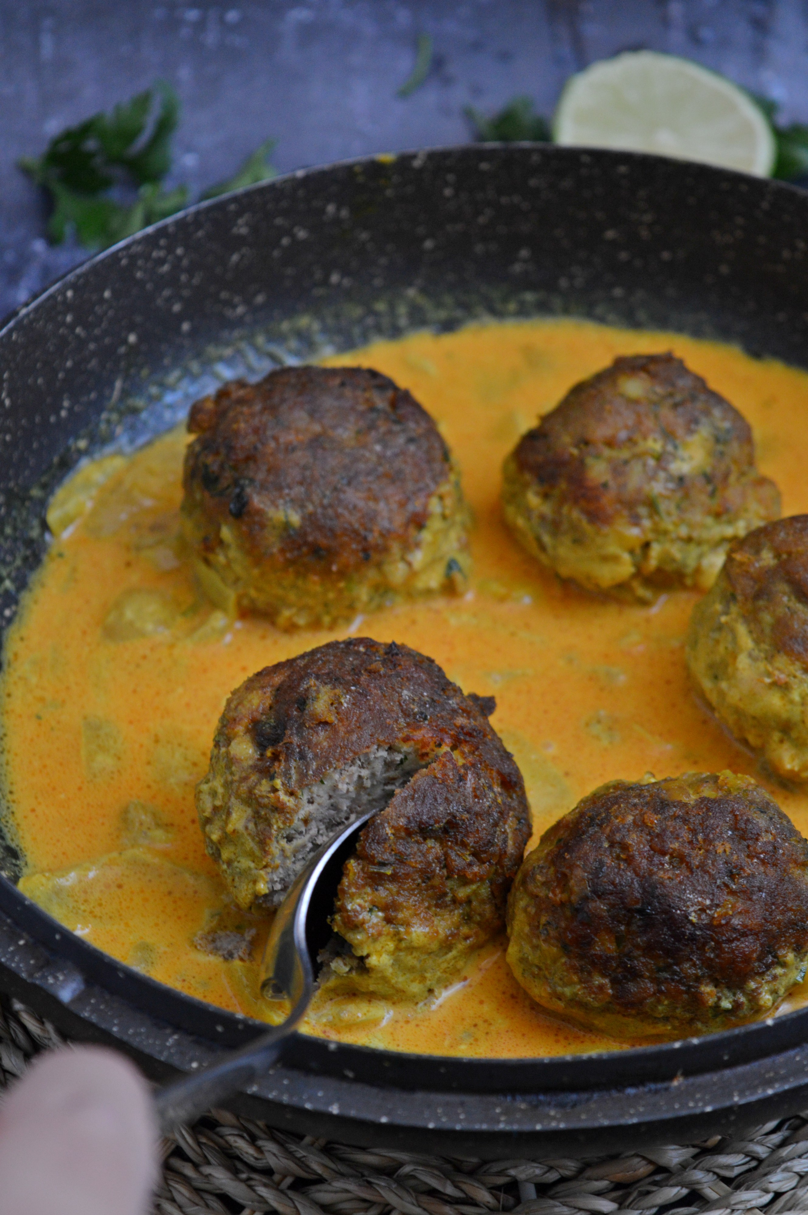 Leftover Lamb Kofta Curry