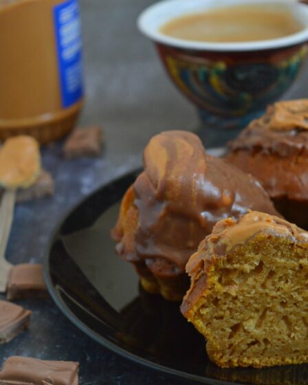 Peanut Butter & Chocolate Pumpkin Muffins