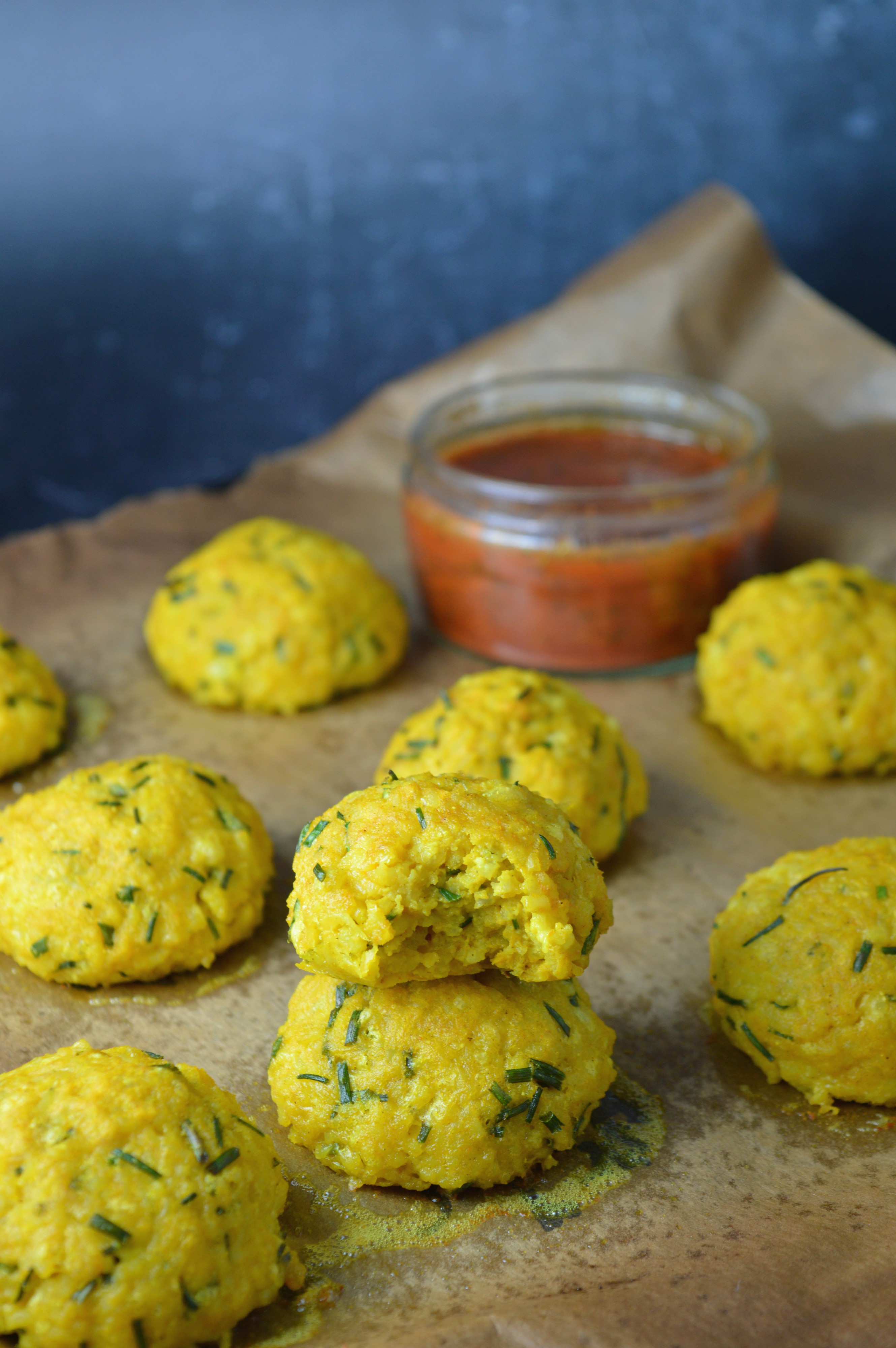 Leftover Rice Turmeric Balls