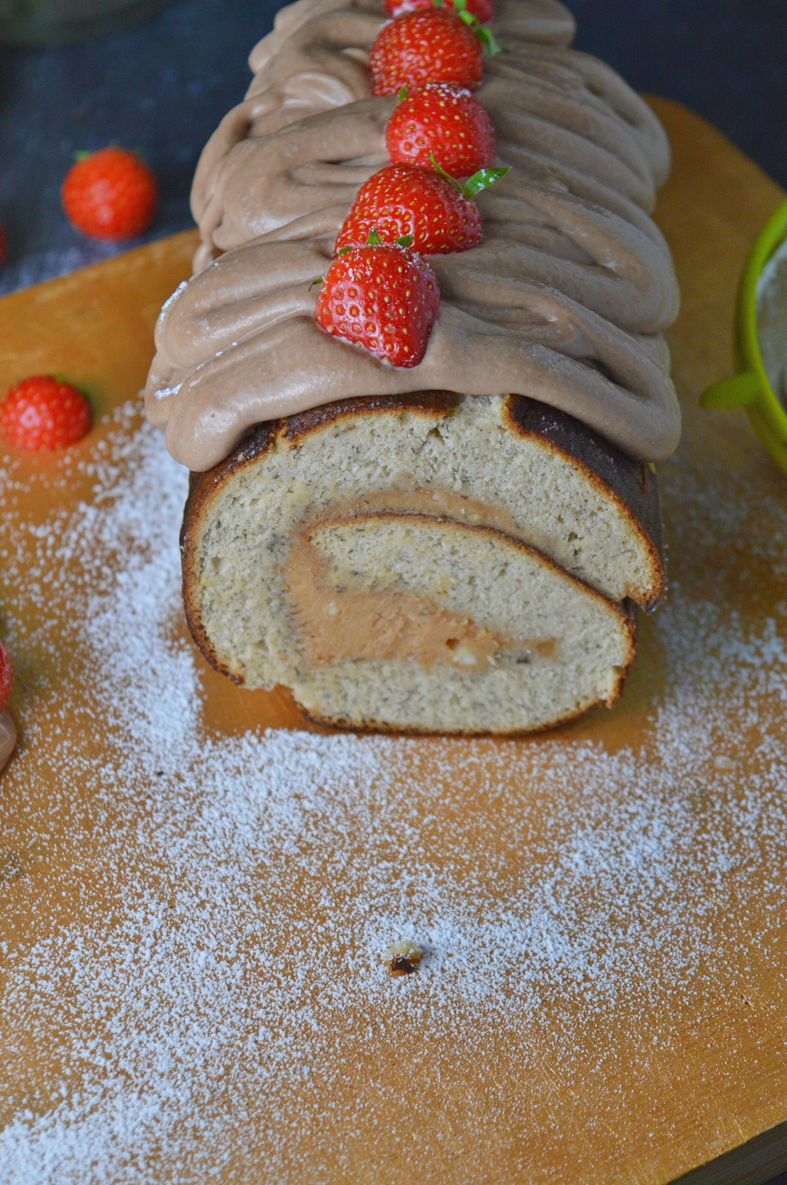 Peanut Butter Banana Roulade