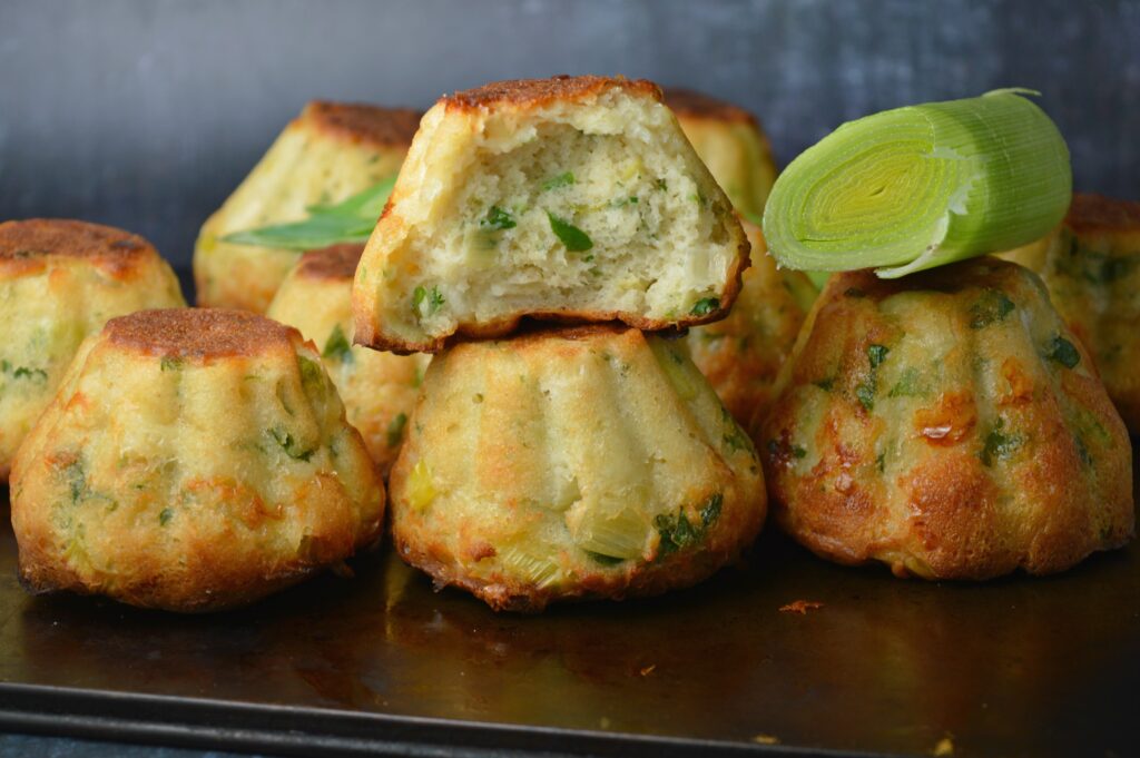 Cheesy Leek Muffins