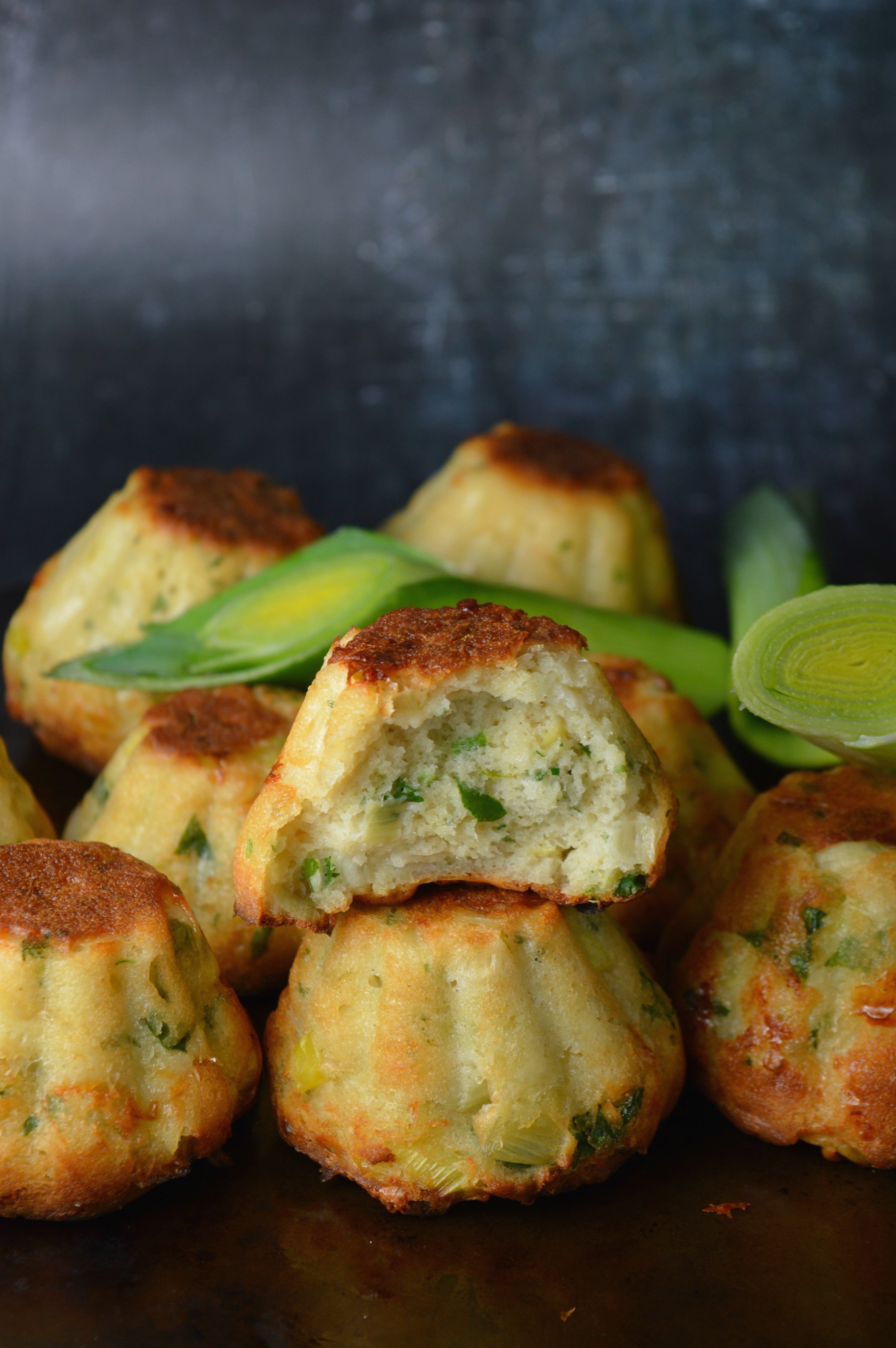 Cheesy Leek Muffins