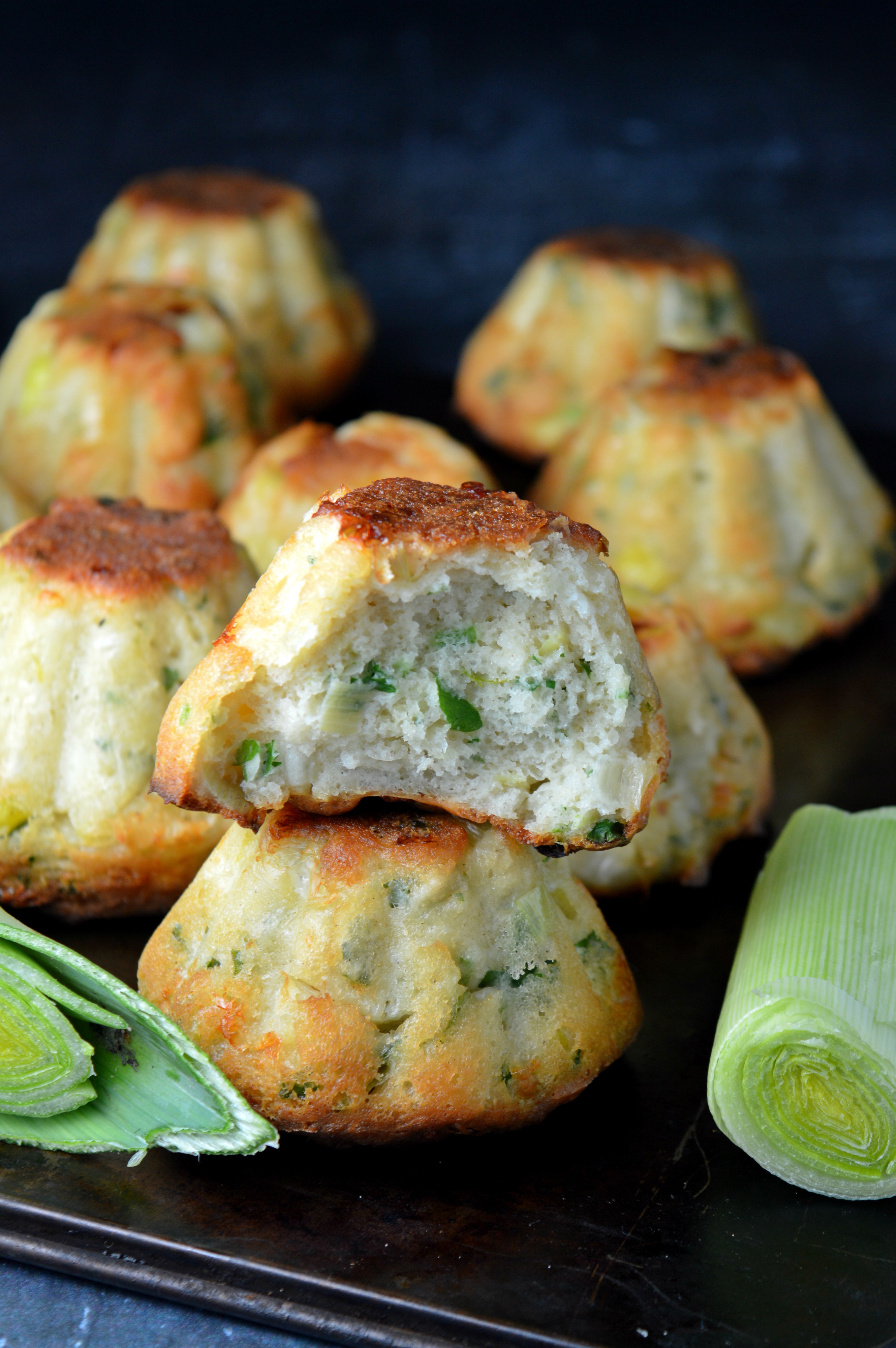 Cheesy Leek Muffins