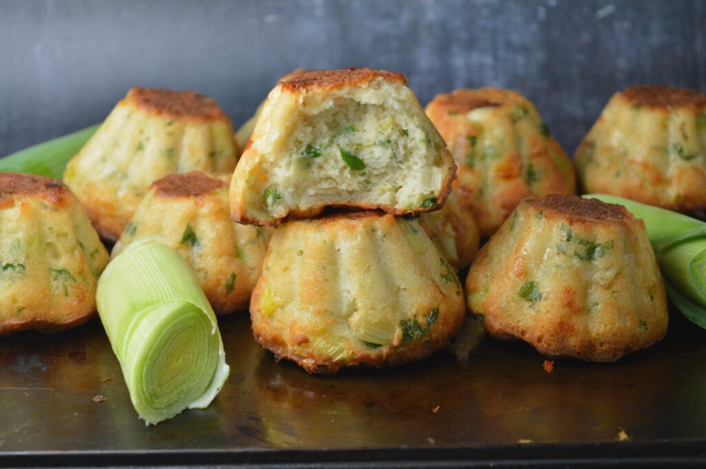 Cheesy Leek Muffins
