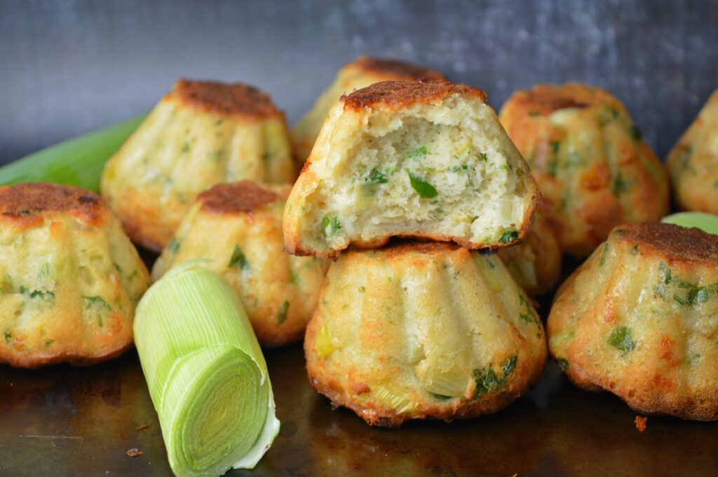 Cheesy Leek Muffins