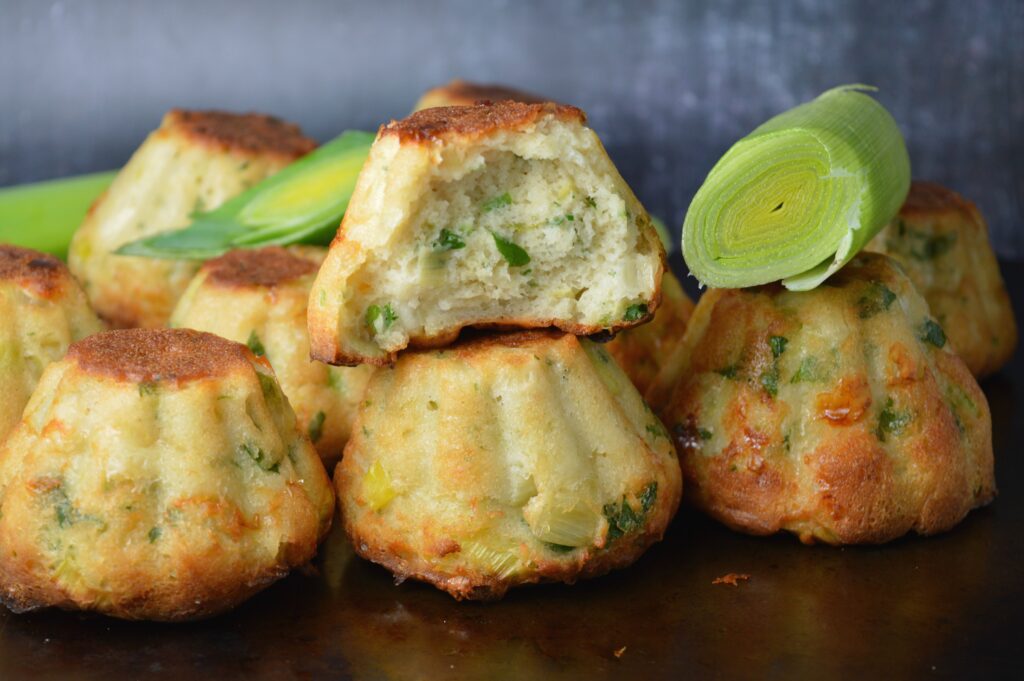 Cheesy Leek Muffins