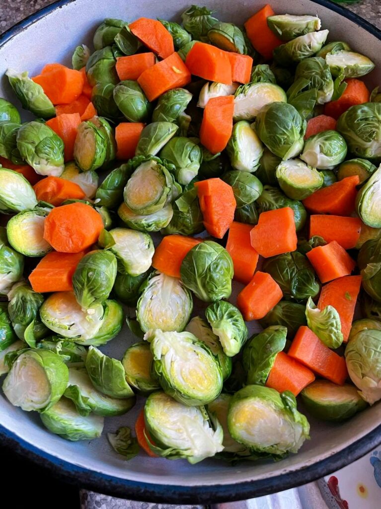 Roasted Brussel Sprout & Feta Salad