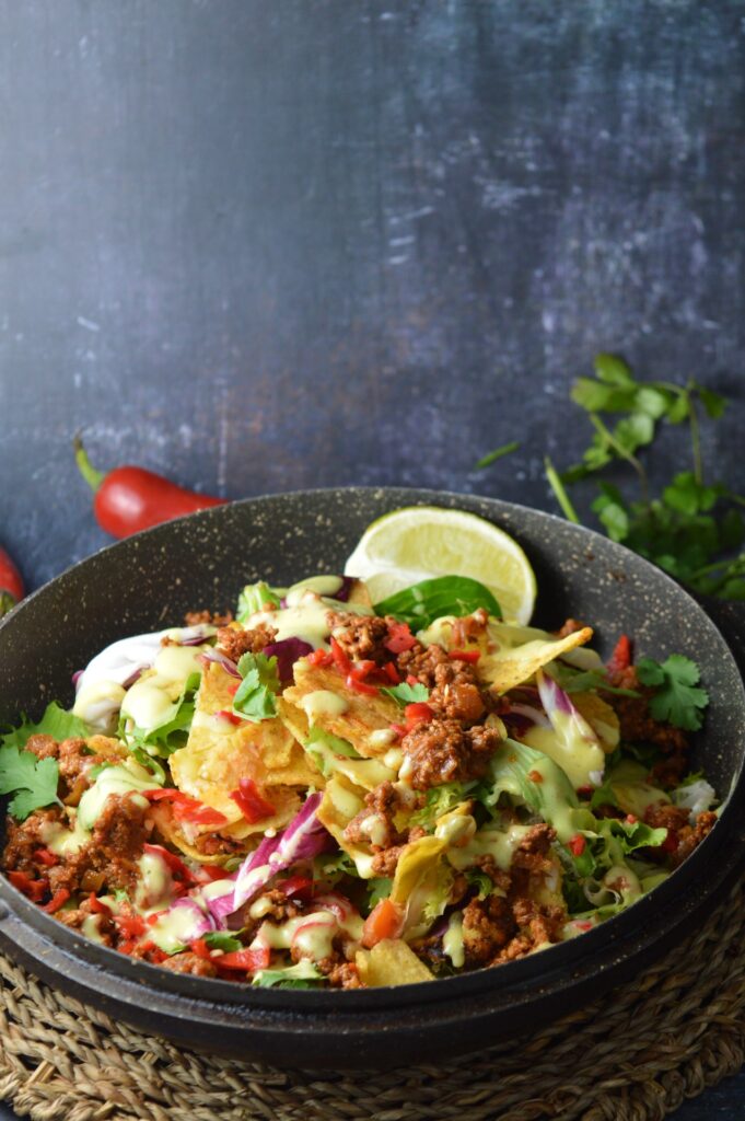 Leftover Nachos Salad