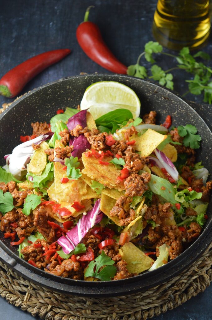 Leftover Nachos Salad