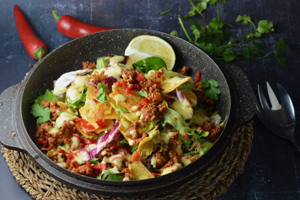 Leftover Nachos Salad