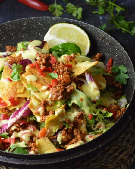 Leftover Nachos Salad