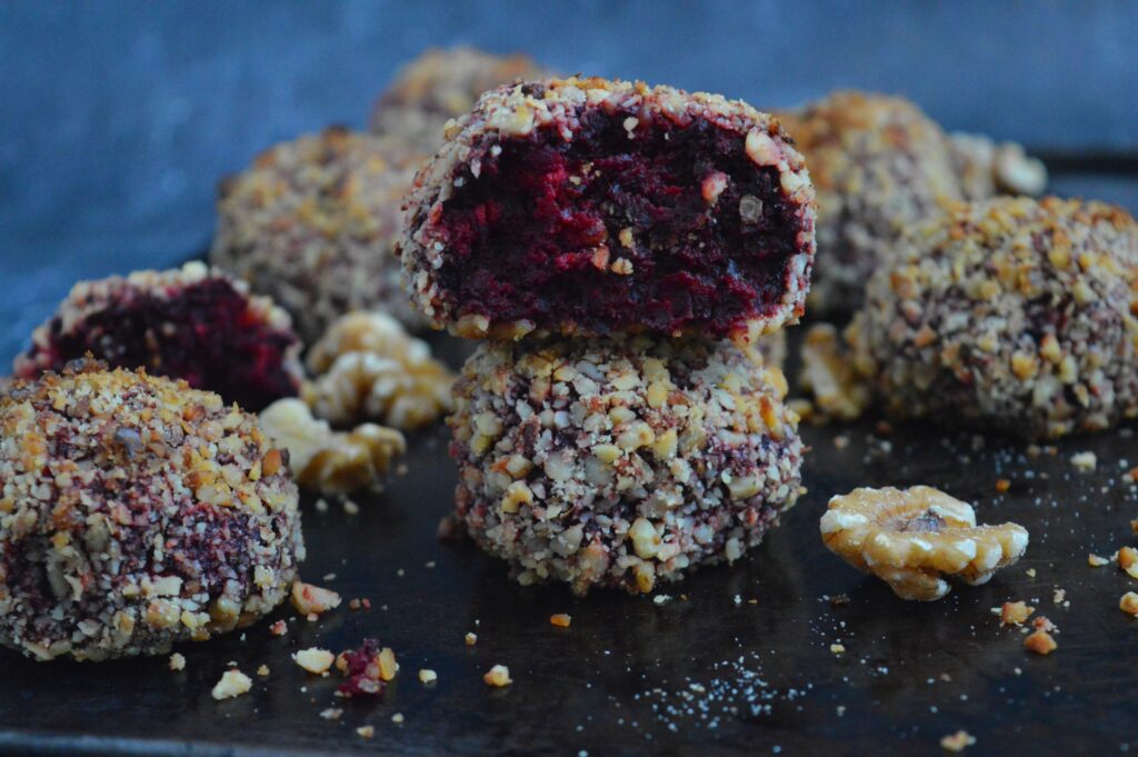 Baked Beetroot Goat Cheese Croquettes