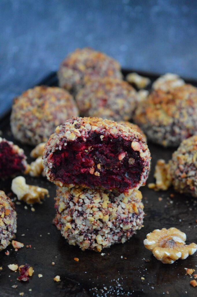 Baked Beetroot Goat Cheese Croquettes