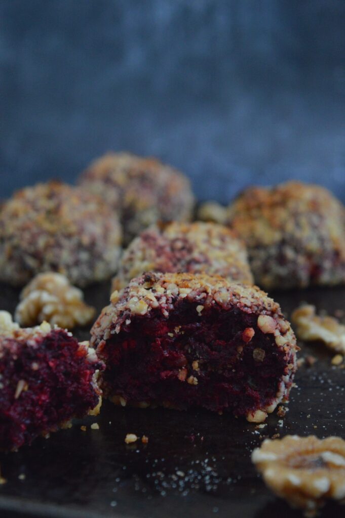 Baked Beetroot Goat Cheese Croquettes