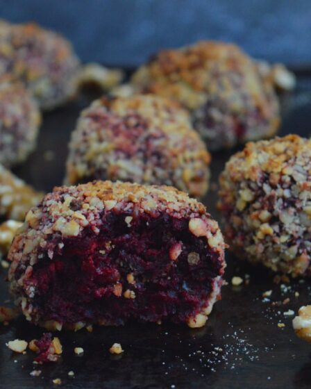 Baked Beetroot Goat Cheese Croquettes